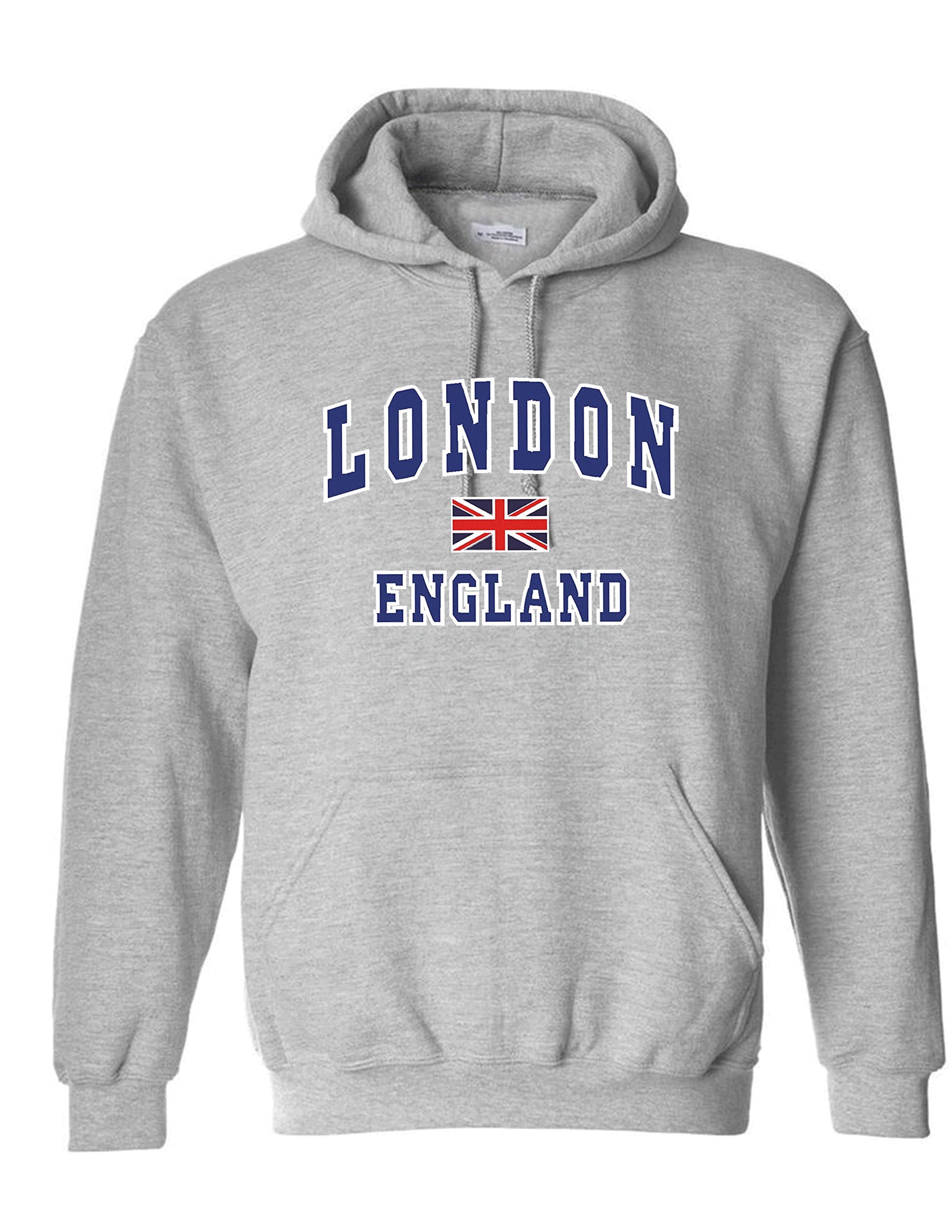 Snapit London England Quality Printed souvenir Hoodies Grey