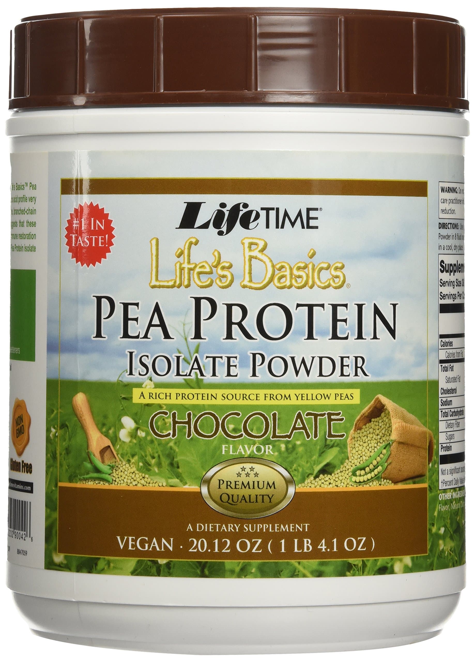 Lifetime Pea Protein Powder Chocolate Jar, 1.2 Count