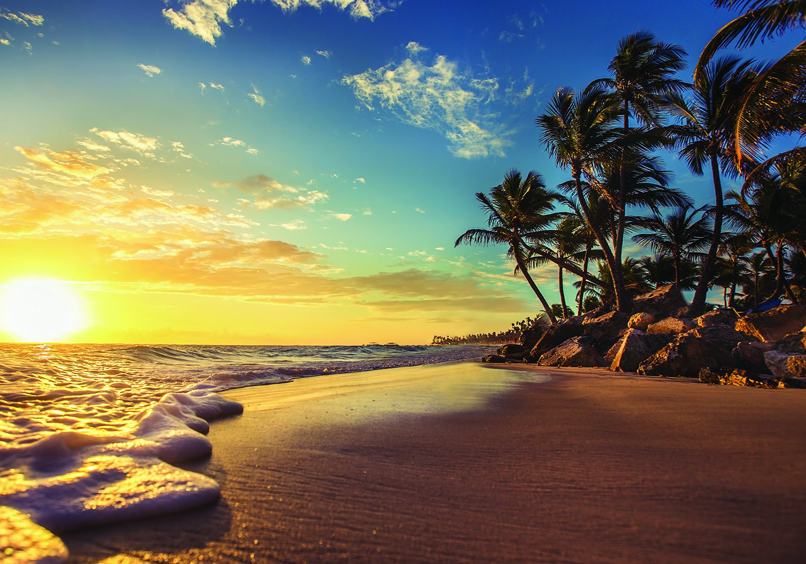 Simply Calendar"Breathtaking Shorelines and Beaches" 2019 Wall Calendar - 9.5" x 17.5" (Open)