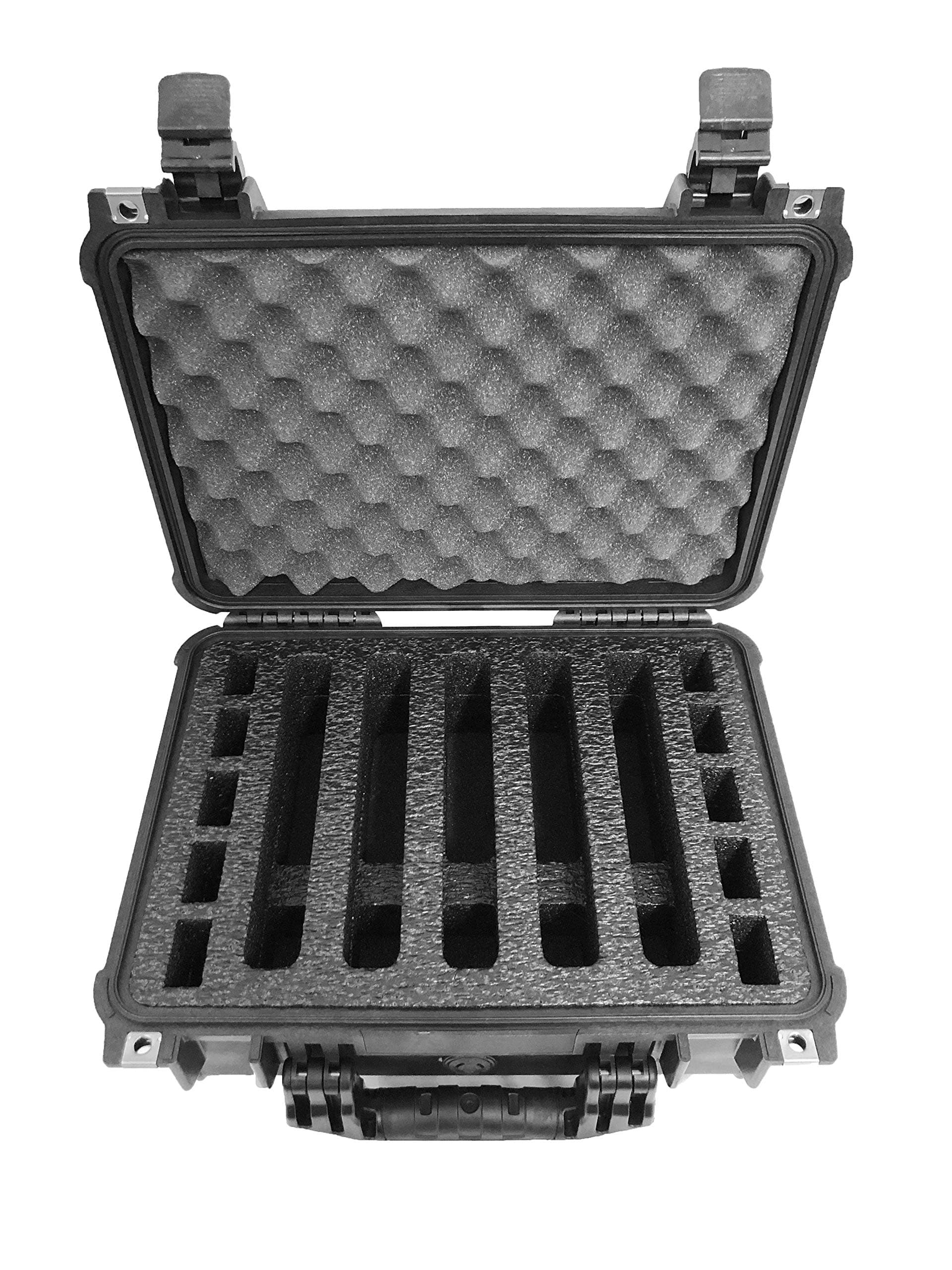 Pelican Case 1450 Range Case Polyethylene Closed Cell Foam Insert for 5 Handguns and Magazines (Foam ONLY)