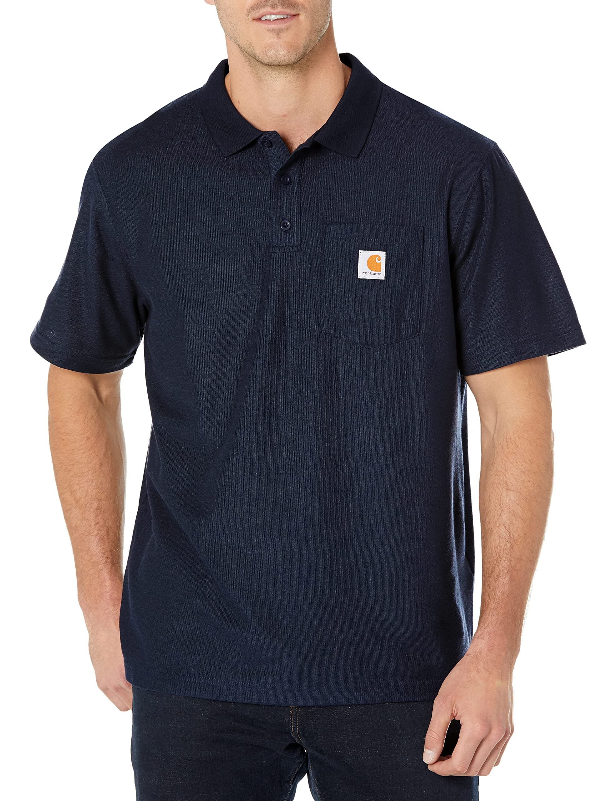 CarharttMen's Loose Fit Midweight Short-Sleeve Pocket Polo