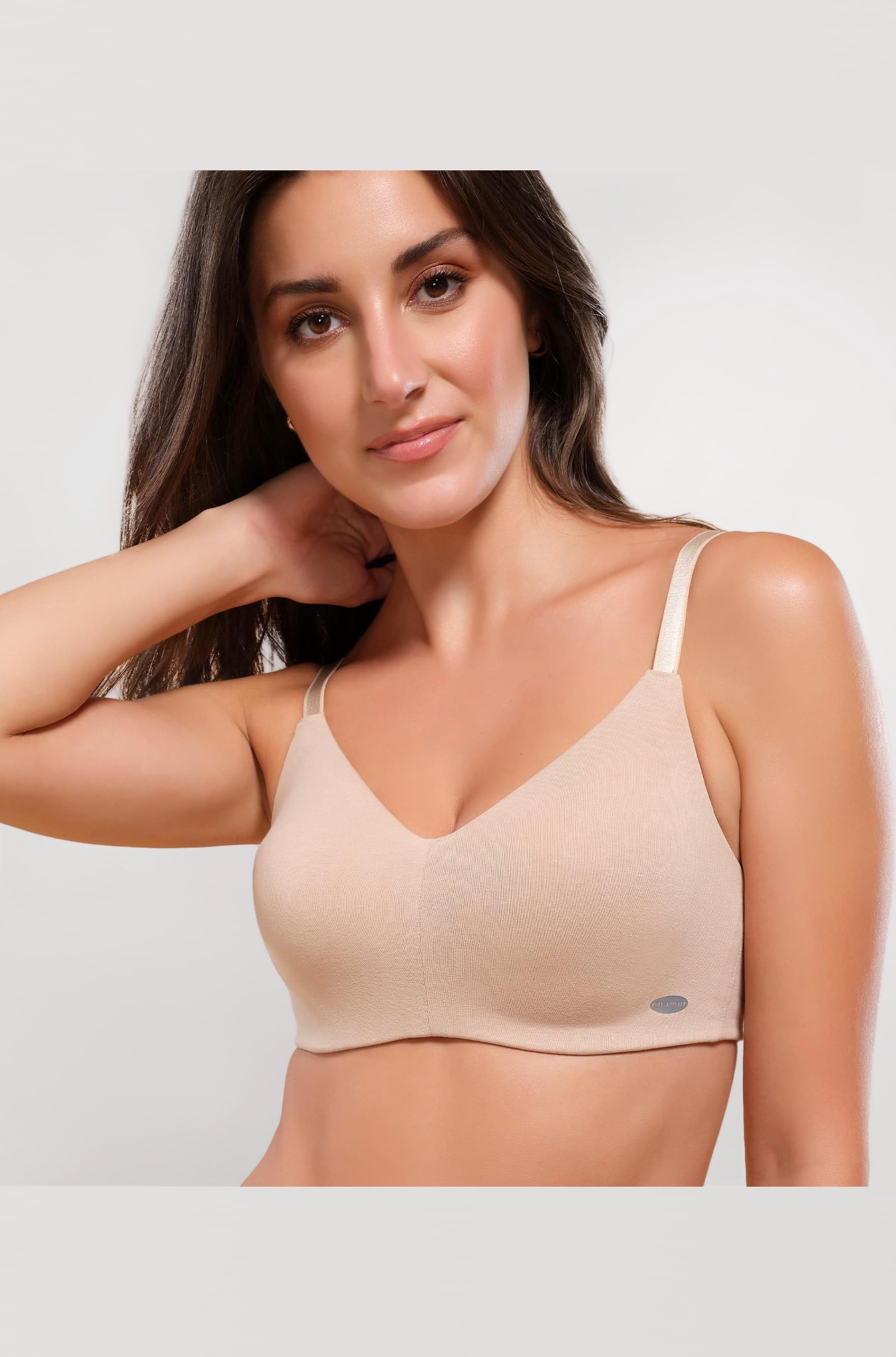 Enamor Women's Everyday Cotton T-Shirt Bra - Non-Padded, Non-Wired, Full-Coverage, Pinch-Free, Ultra-Smoothing Design