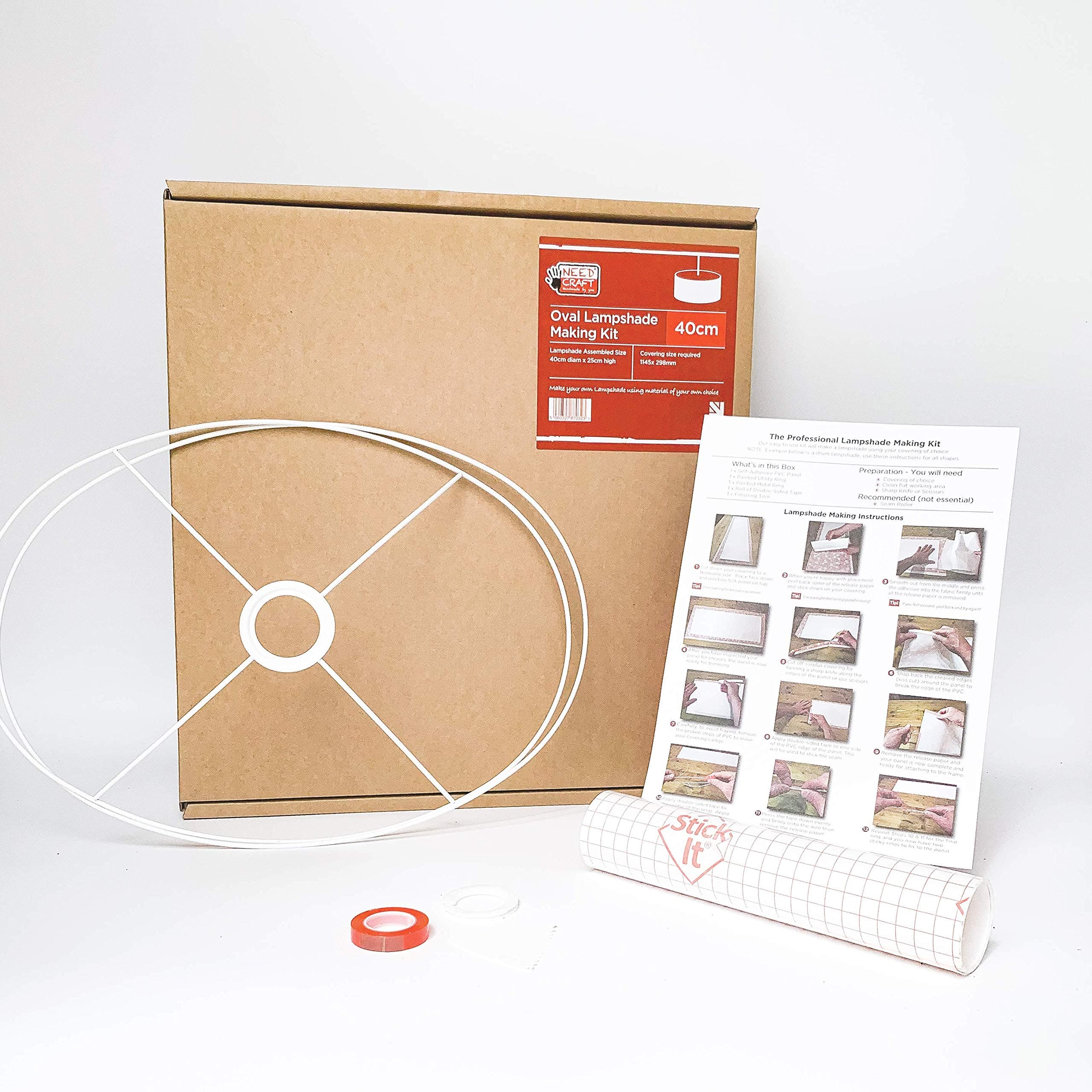 Needcraft 40cm Oval Lampshade Making Kit