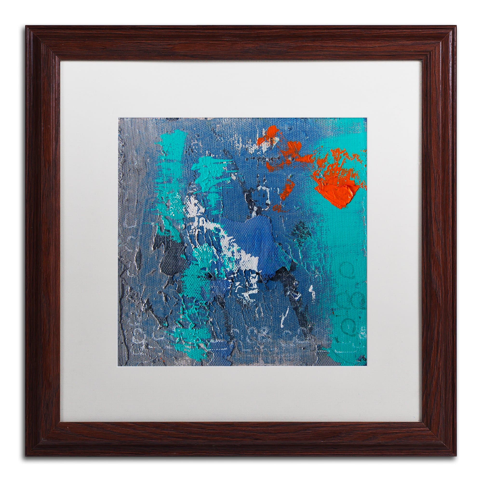 Mistake by Nicole Dietz, White Matte, Wood Frame 16x16-Inch