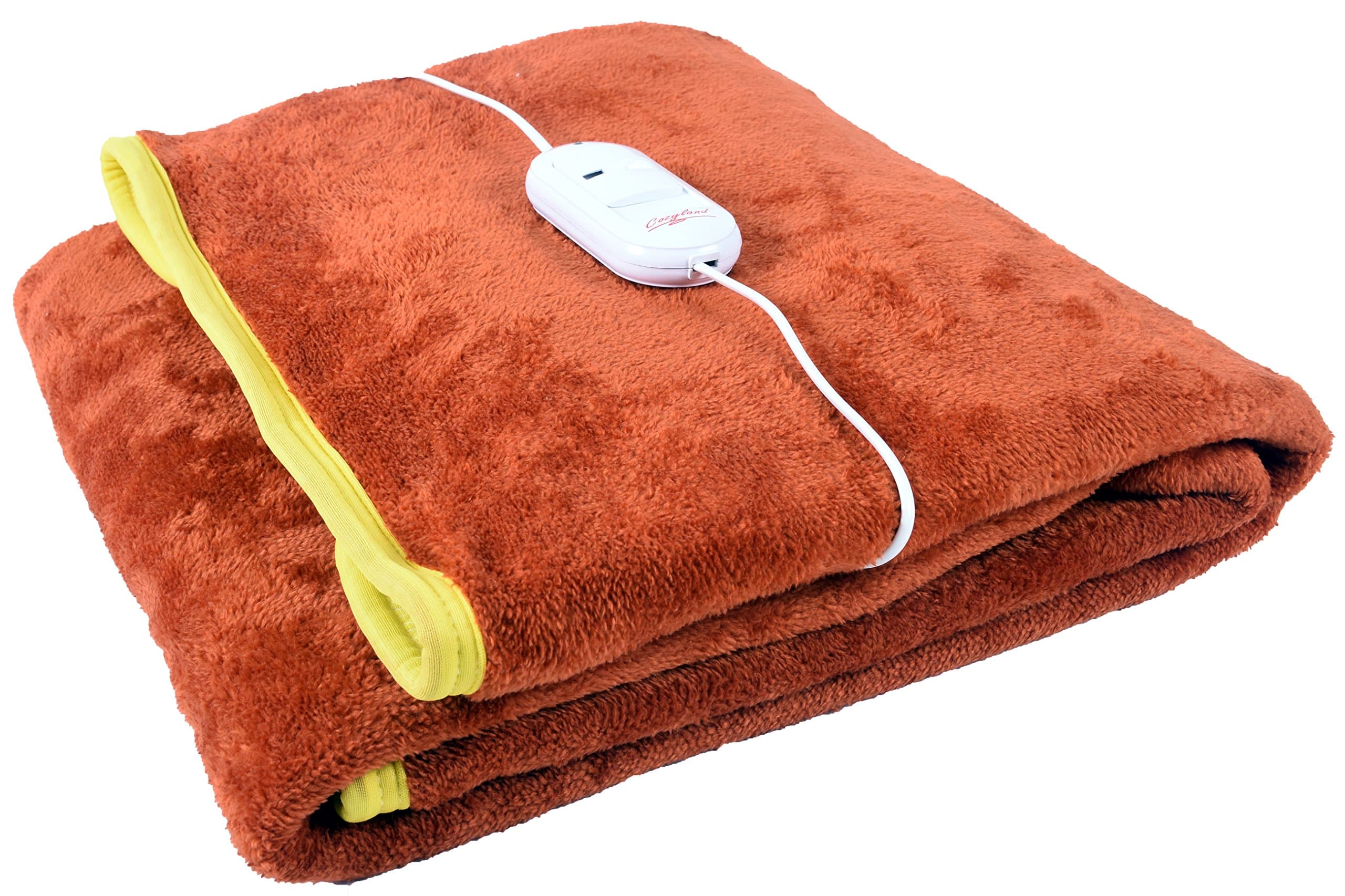 Warmland® BIS Certified ISI Mark Approved Basic Range Single Bed Electric Bed Warmer/Blanket |30 * 60 Inches| Auto Cut Off| Over Heat Protection| 5 Year Replacement Warranty|