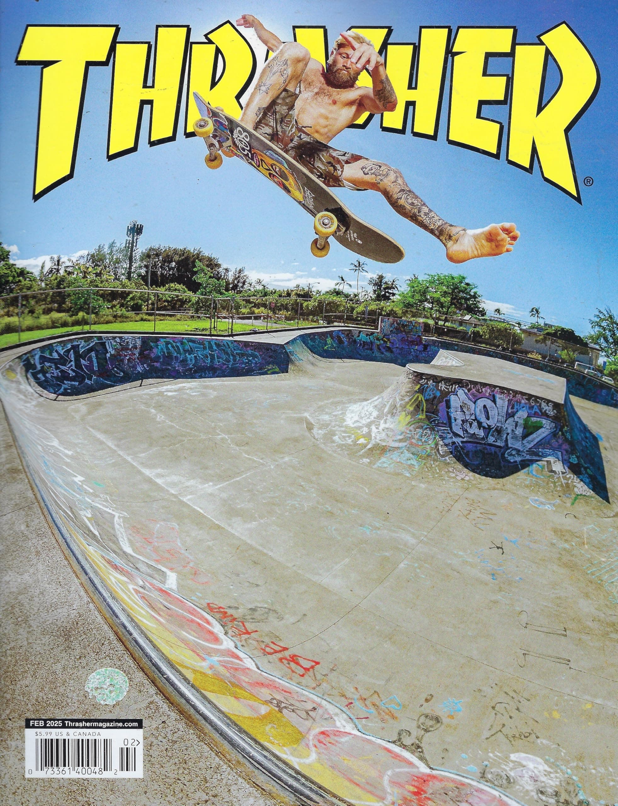 Thrasher Magazine February 2025 Issue 535 Single Issue Magazine – January 1, 2024