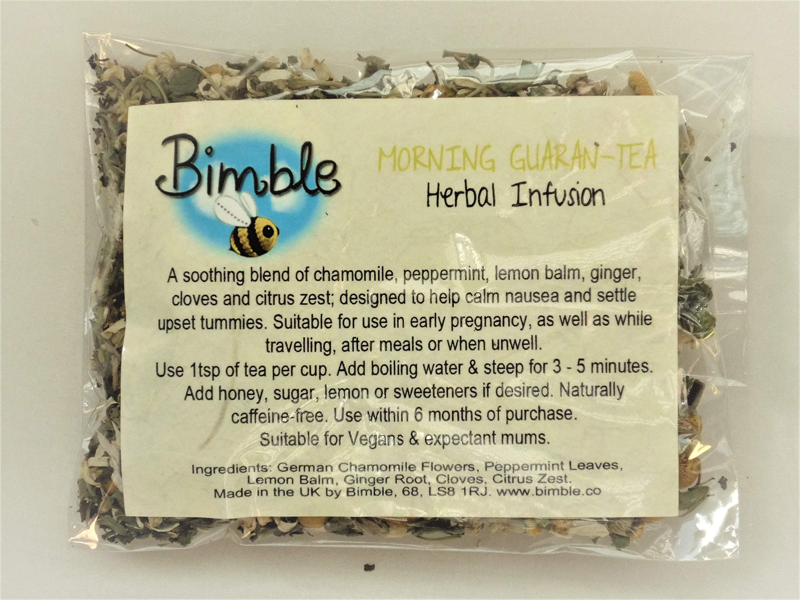 Bimble Morning Guaran-Tea Anti-Nausea Herbal Tea 25g