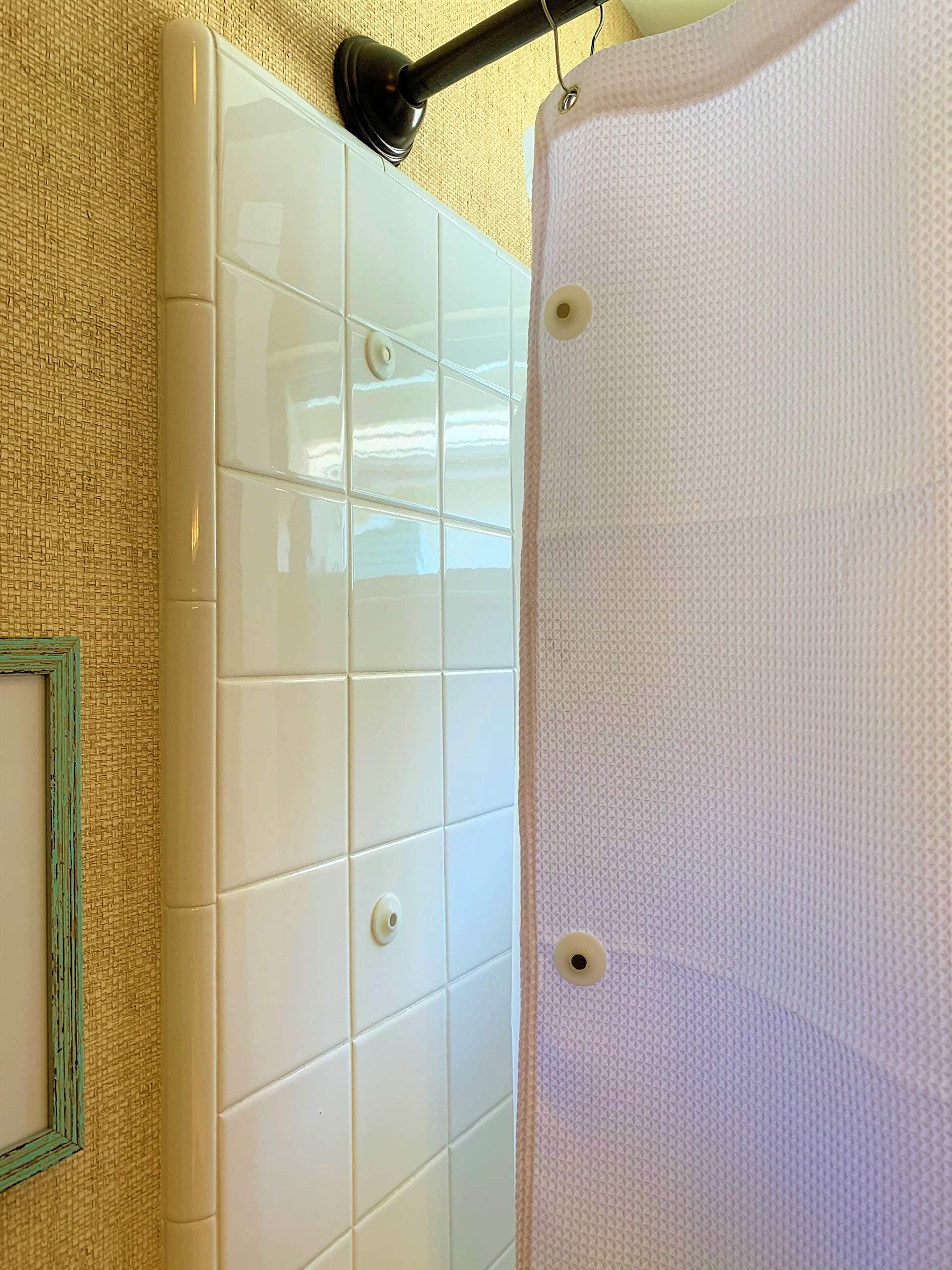 Shower Curtain Magnets Screen Door Privacy Screen New Model Keep Your Shower Curtain Closed and Tight to The Side Walls