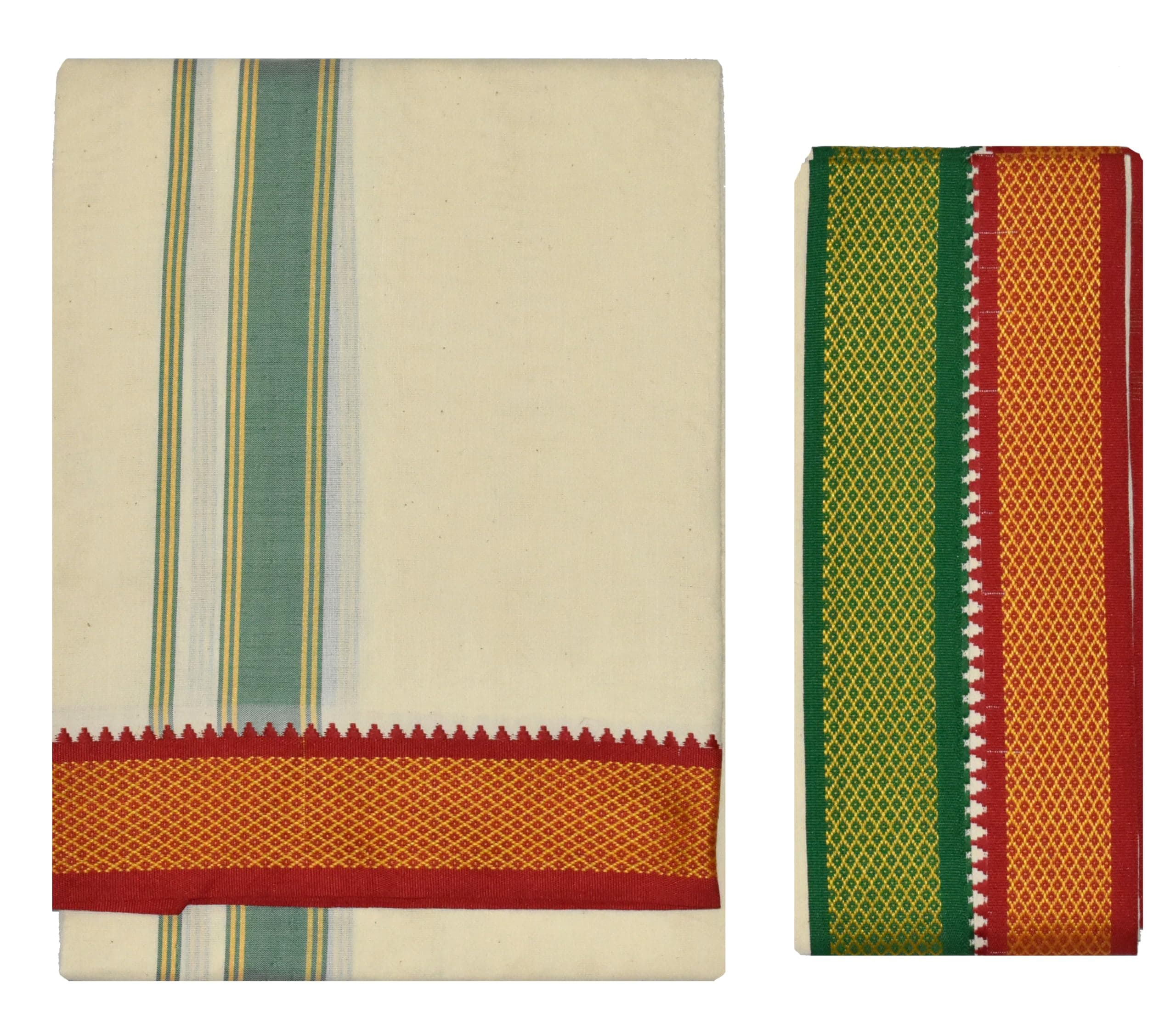 Padayappa Border Men's Cotton Temple Wear Dhoti