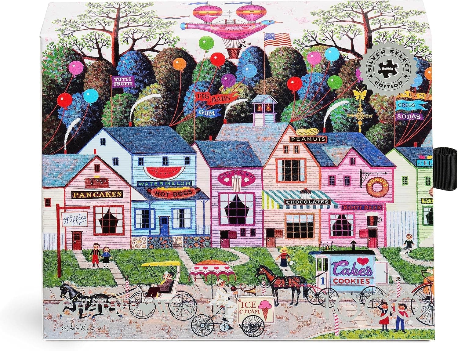 Buffalo Games - Silver Select - Charles Wysocki - Confection Street - 1000 Piece Jigsaw Puzzle