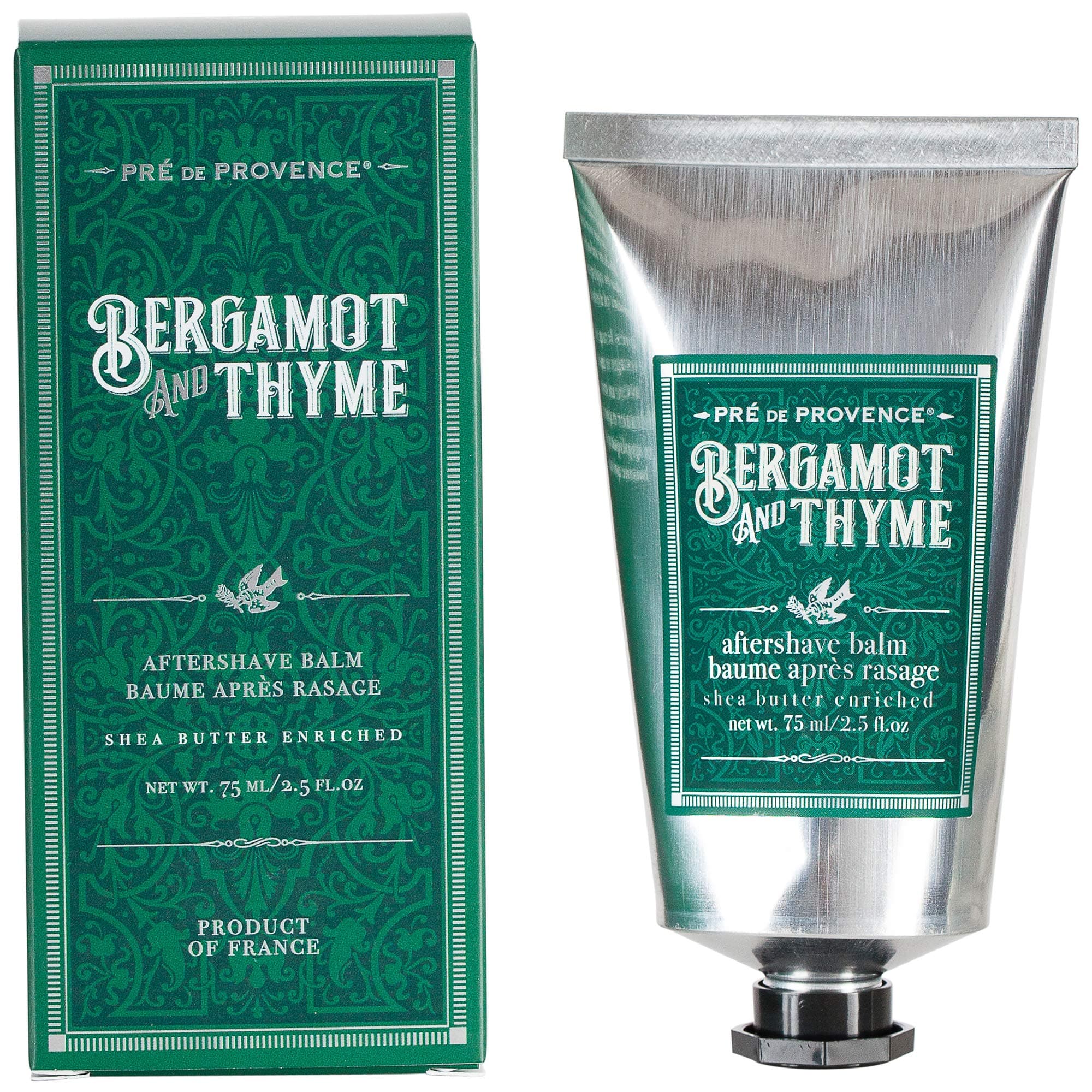 Pre de Provence Shea Butter Enriched Men's After Shave Balm, 2.5 Ounce Bergamot & Thyme Packaging may vary, 2.5 Ounce (Pack of 1)