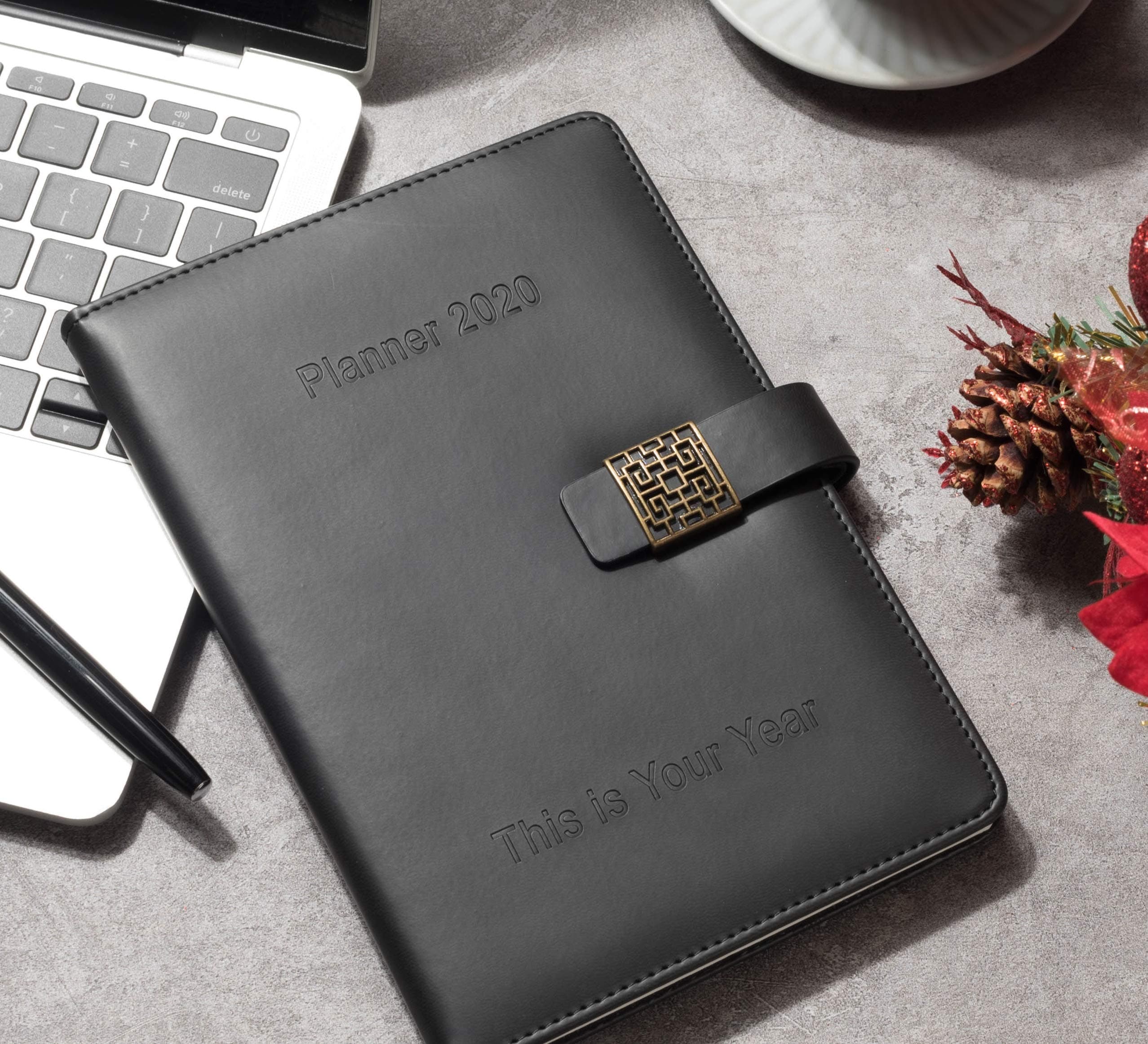 Premium 2020 Planner Daily Weekly Monthly Planner - PU Leather Diary Agenda A5 - Schedule Appointment Organizer - New Year Measurements Calendar, New Year Gift - This is Your Year