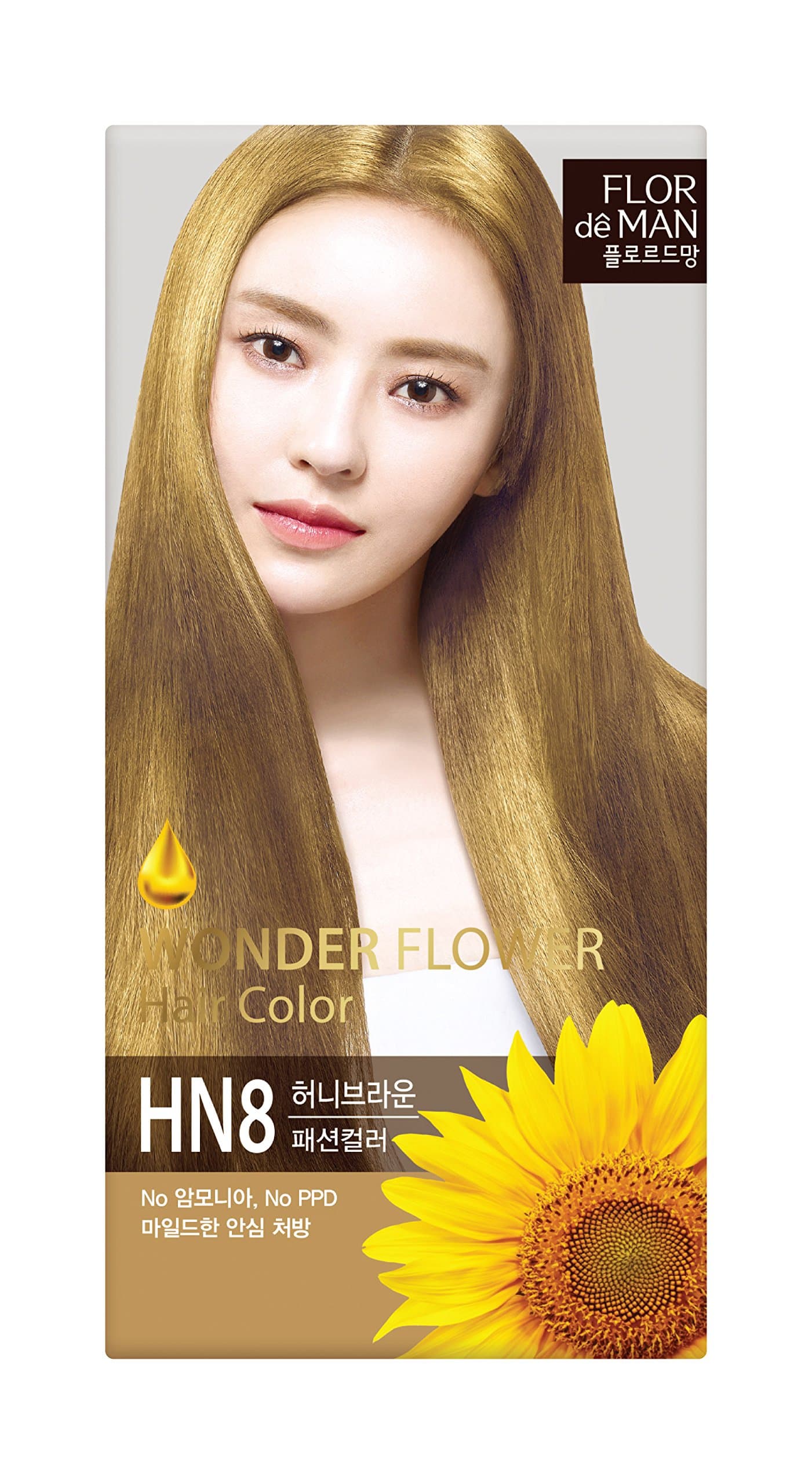 Somang Flor De Man Wonder Flower Hair Color (HN8 Honey Brown)