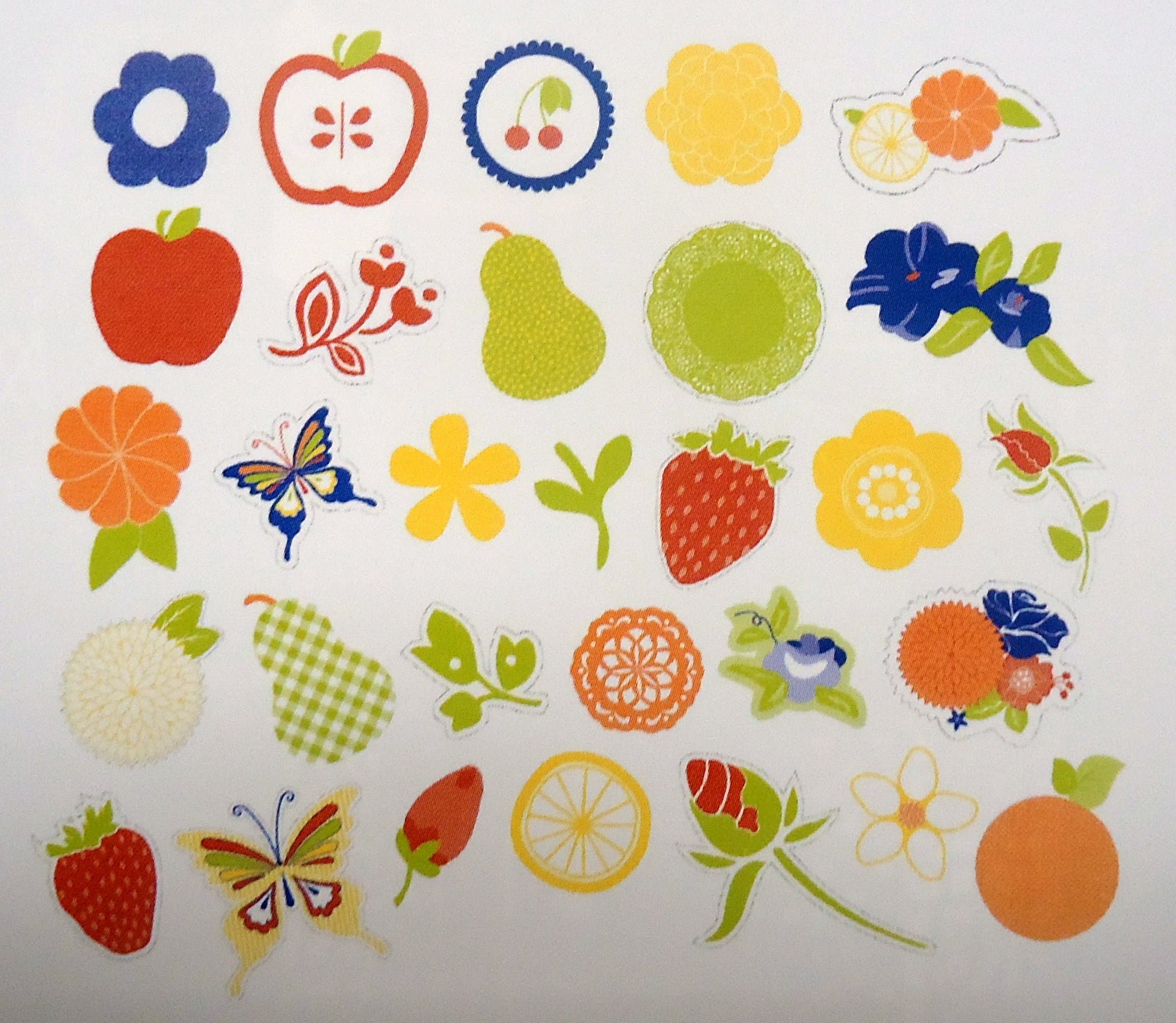 Sweet Tart Die-Cut Acetate Icons 30/Pkg-Glitter Accents