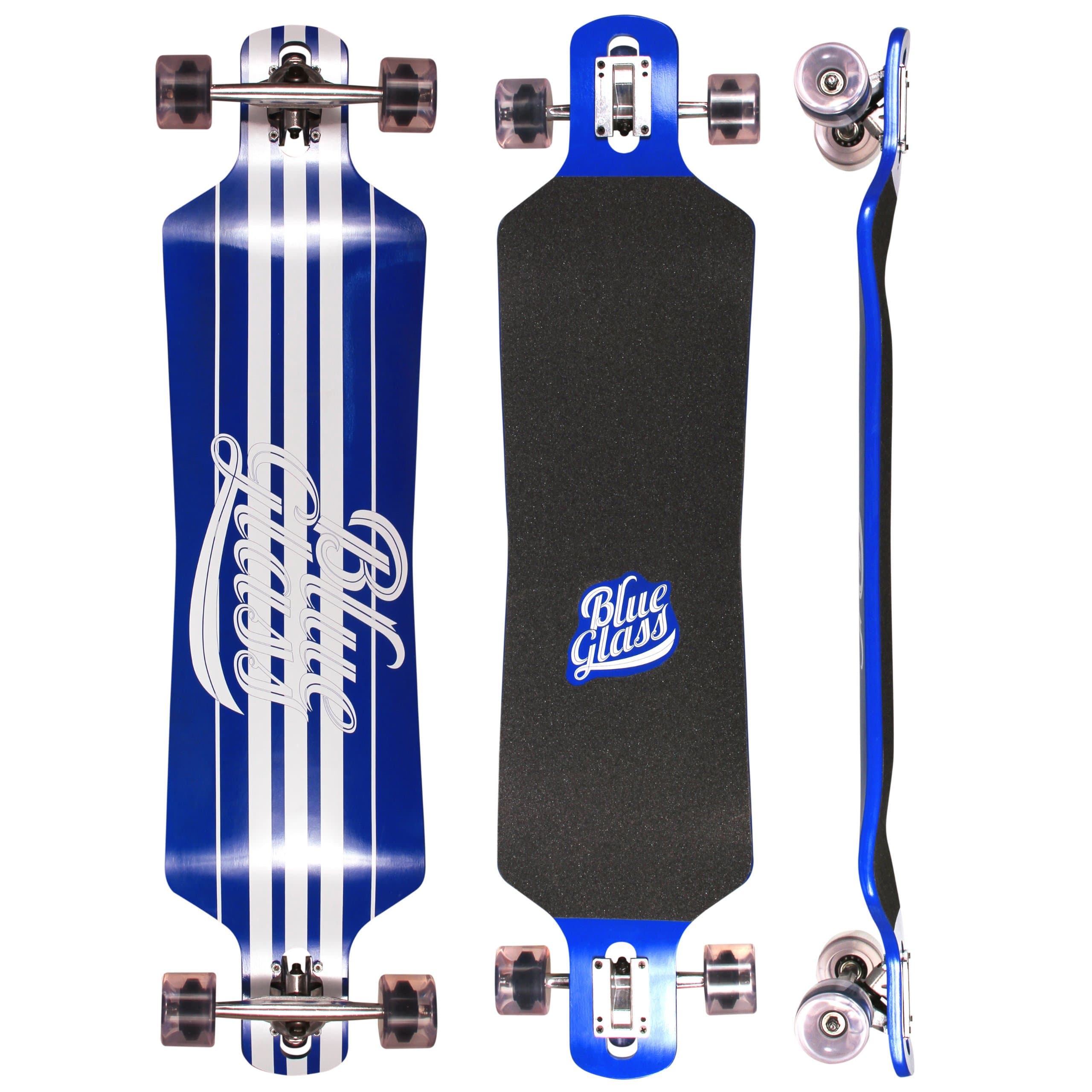 Blueglass Blueline 10" x 40" - 28.5" Wheelbase Drop Down Drop Through Longboard Complete