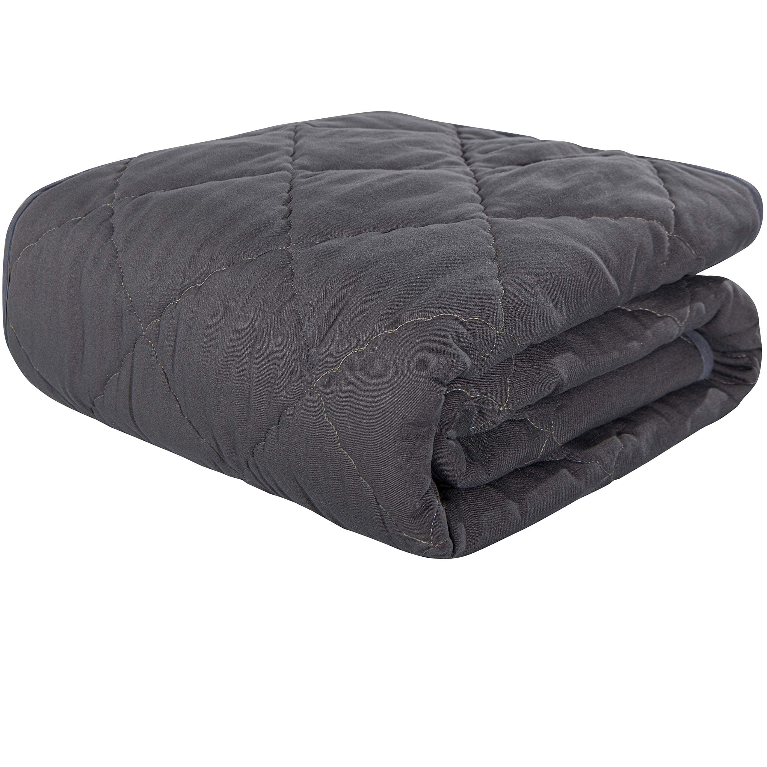 NTBAY Down Alternative Toddler Comforter, Lightweight and Warm Solid Color Baby Crib Quilted Blanket, 39x47 inches, Dark Grey