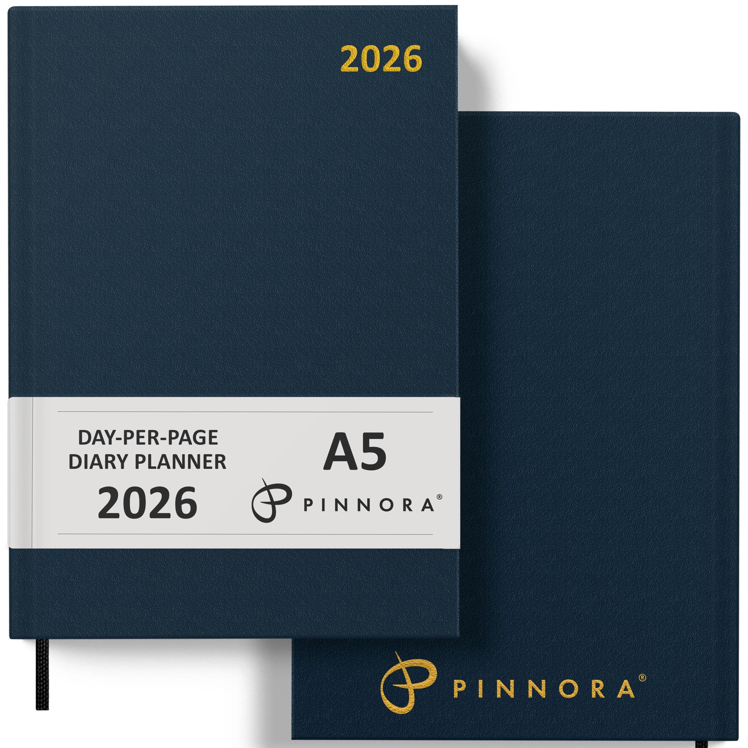 Diary 2026 A5 Day Per Page, Navy Blue Year Planner Organiser 2026 Day Per Page, 2026 Planner, Home, School & Office, Hard Back 2026 Diaries, A5 & A4 2026 Diary in Day Per Page & Week To View