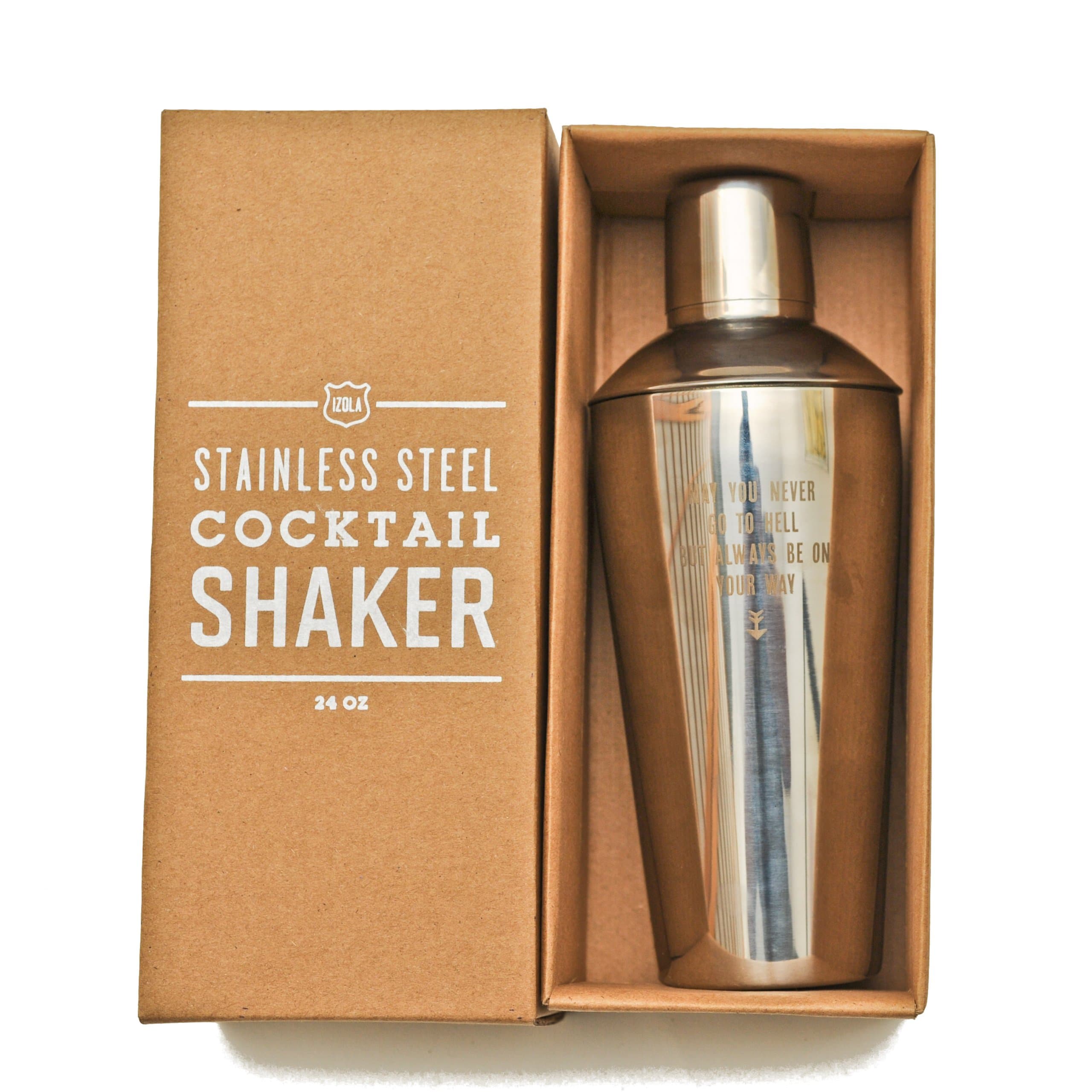 Izola Stainless Steel 24-Ounce Handheld Cocktail Shaker Mixer