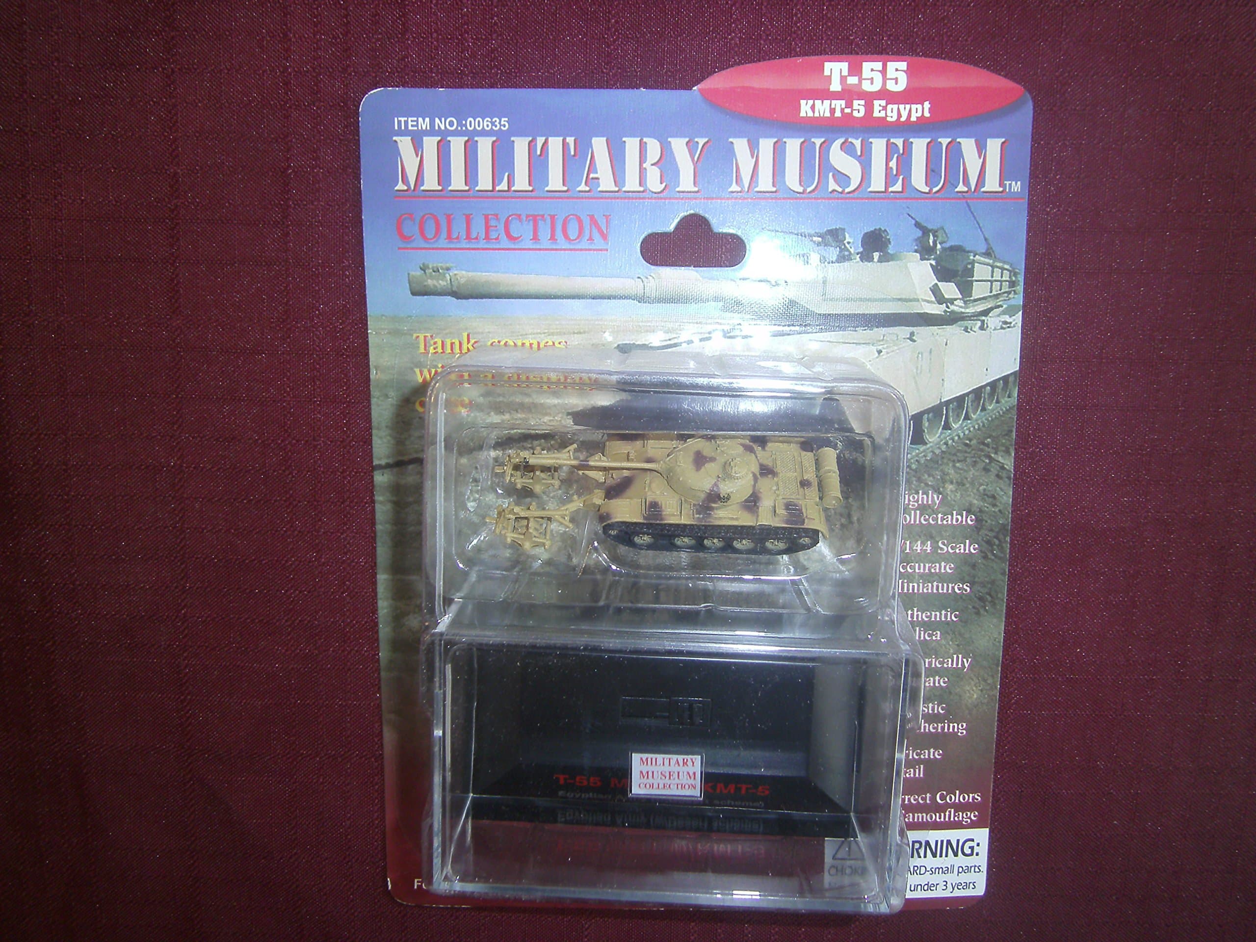 1/144 Scale Pre Painted and Assembled T-55 Tank KMT - 5 Egupt