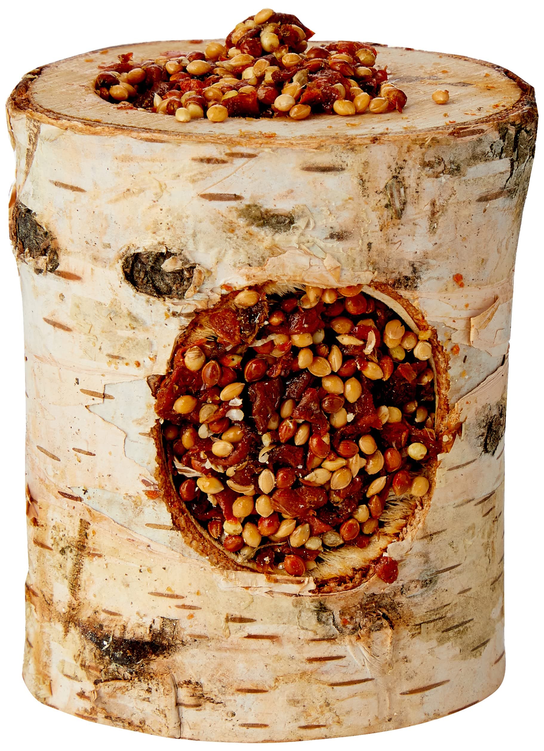 Rosewood Naturals Nibble Woodroll with Carrot, Small Animal Treat and Gnaw Toy for Rabbits, Guinea Pigs, Chinchillas, Degus, Hamsters, Gerbils, Mice and Rats (Pack of 1)