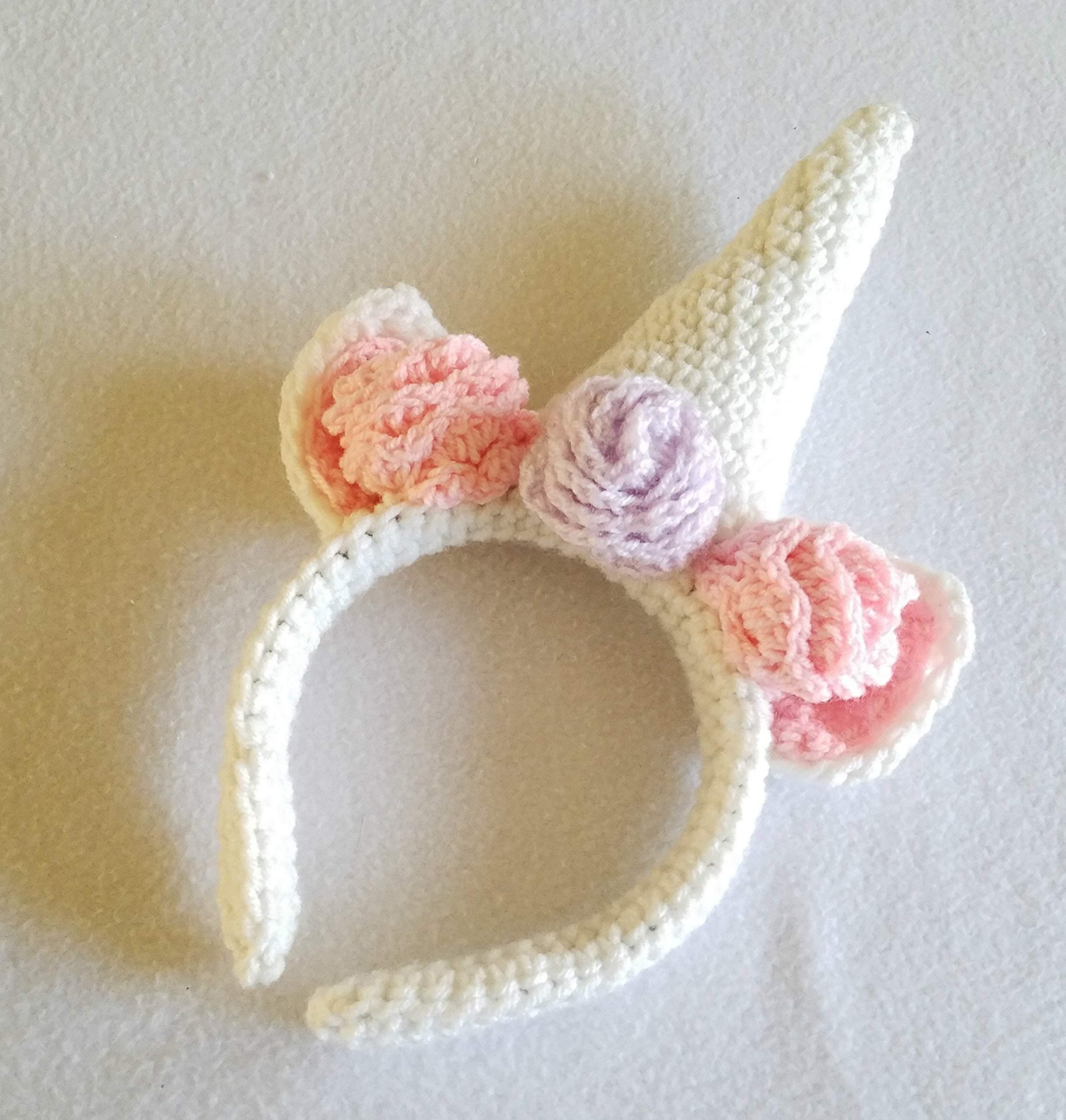 Crochet Unicorn Headband