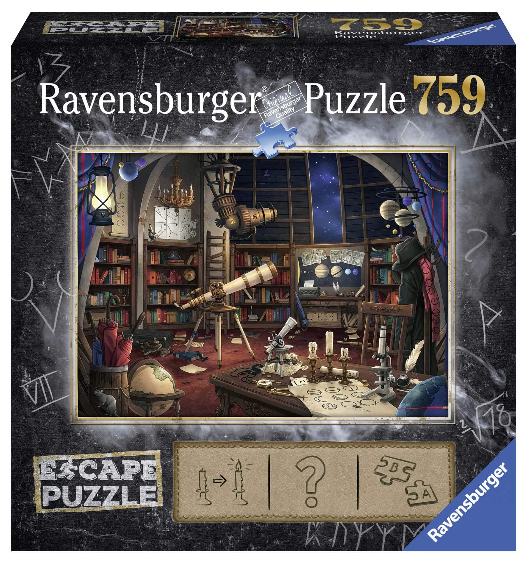 Ravensburger Space Observatory Escape Room Mystery Jigsaw Puzzlefor Adults and Kids Age 12 Years Up - 759 Pieces