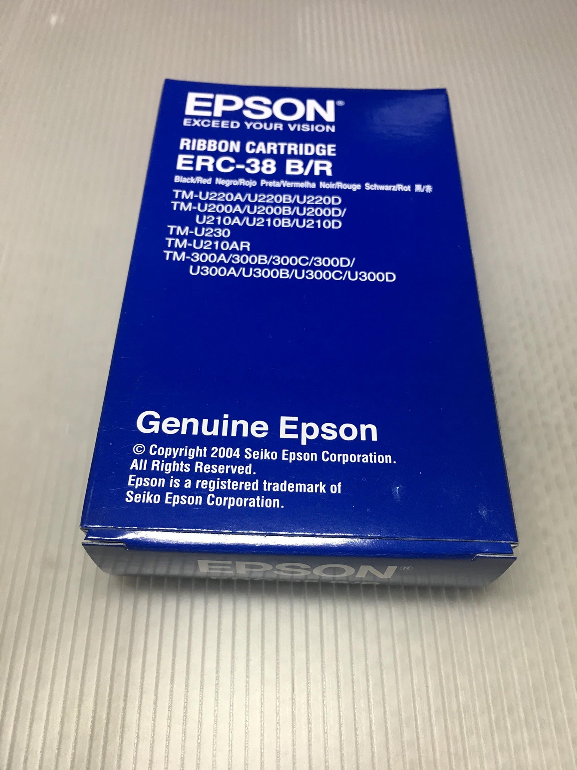 Epson ERC38/ERC34/ERC30 Black/Red Original Matrix Tape - C43S015376