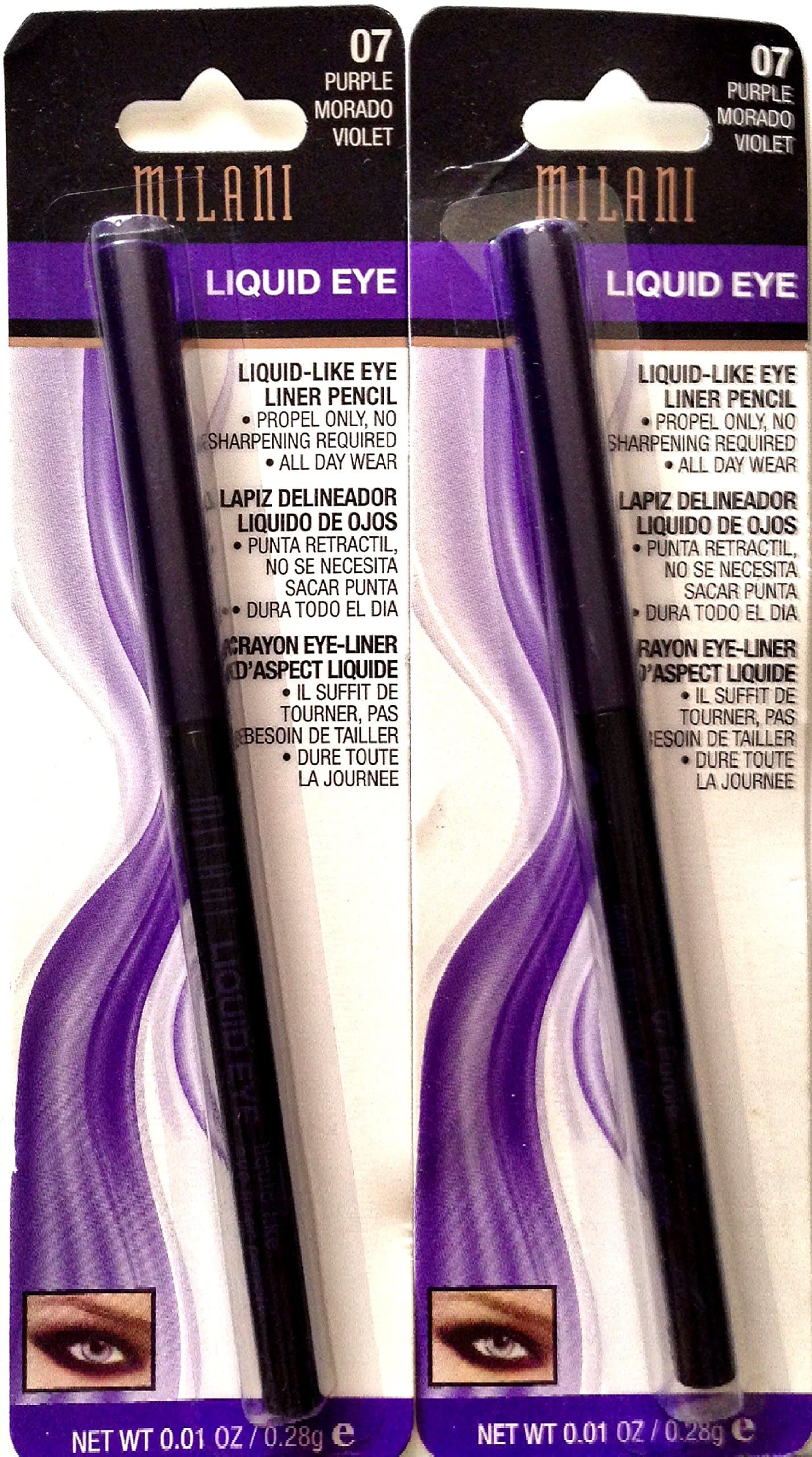 Pack of 2-Milani Liquid Eye Liquid-Like Eyeliner- Purple
