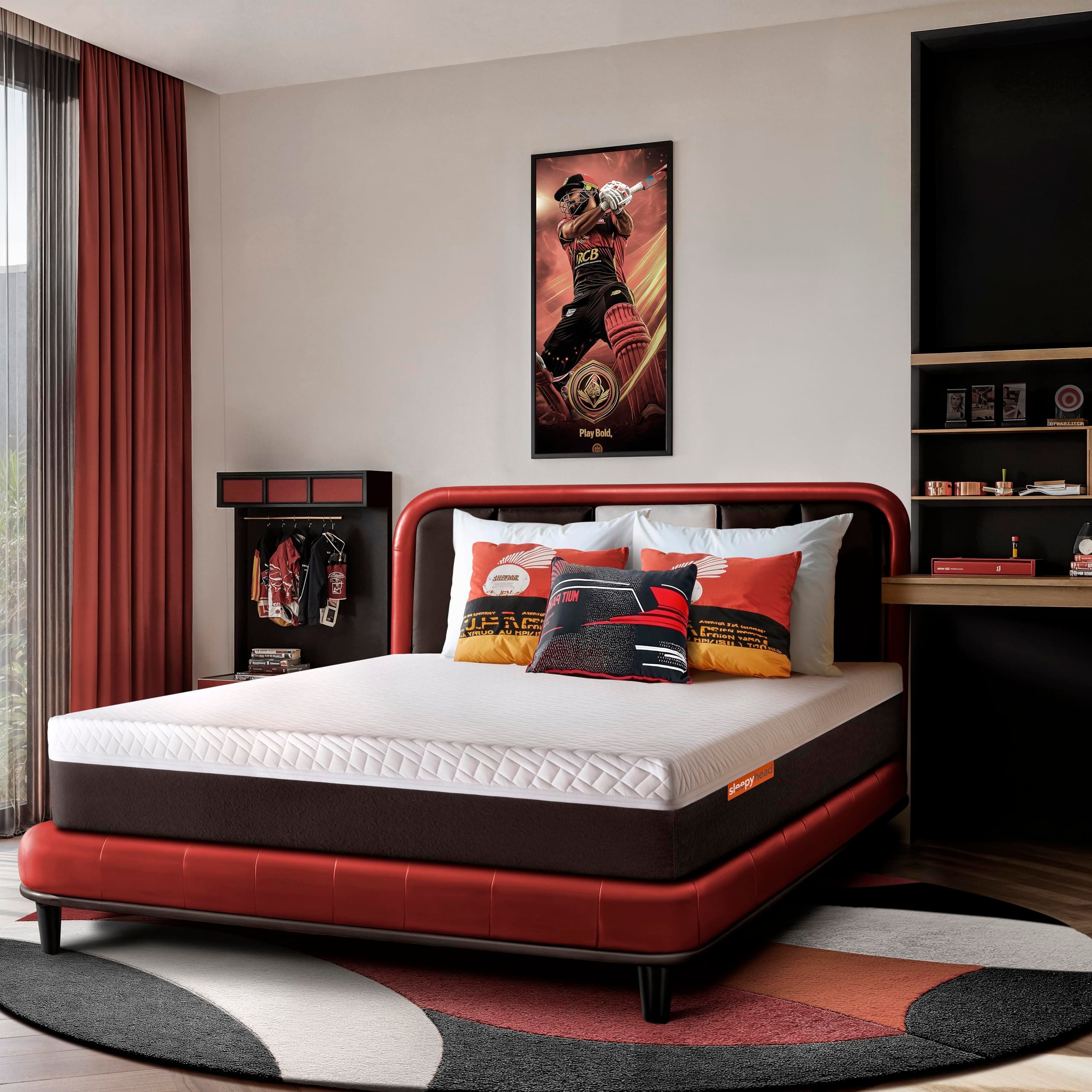 Sleepyhead Sense - 3 Zoned BodyIQ Orthopedic Memory Foam Mattress with Smart Orthopedic Support |10 Years Warranty |Medium Firm with Cooling Technology |6 Inch Double Size Bed Mattress (72x48x6)