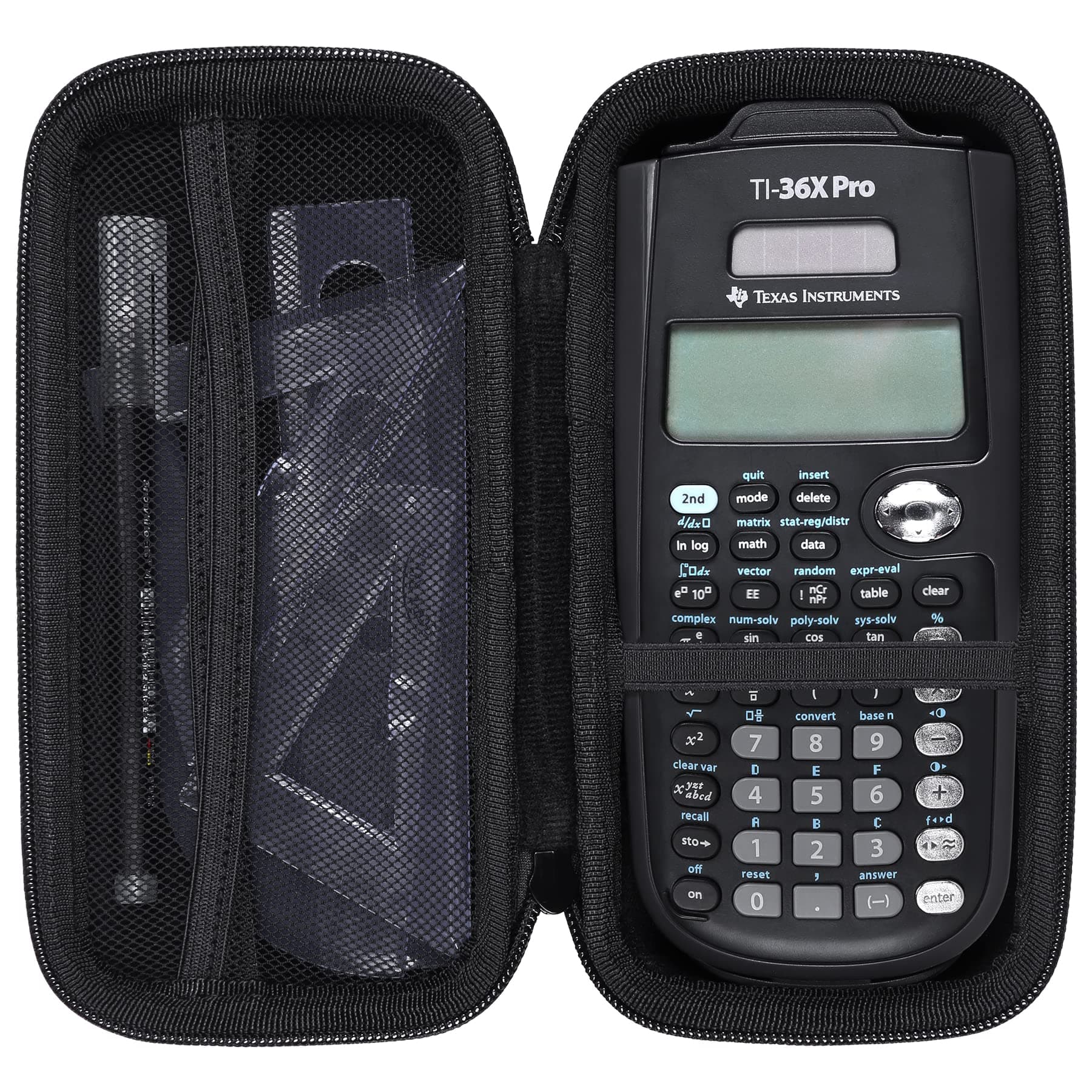 khanka Carrying Case for Texas Instruments TI-30Xa / TI BA II Plus/TI-30XIIS /TI-30XS MultiView/TI-36X Pro Engineering Scientific Calculator, Case Only (Black)