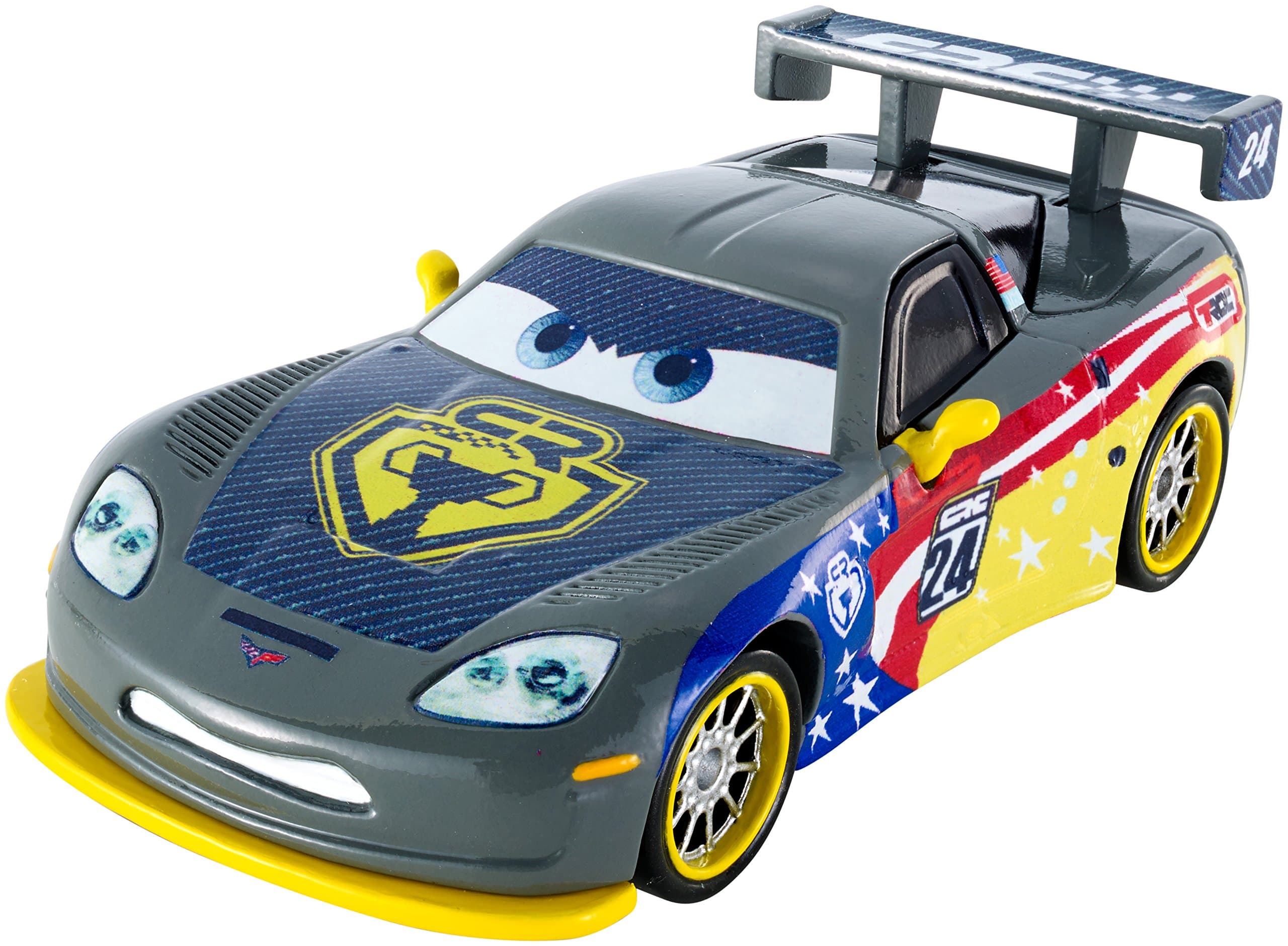 Disney Car Toys Carbon Racers Jeff Gorvette Die-cast Vehicle