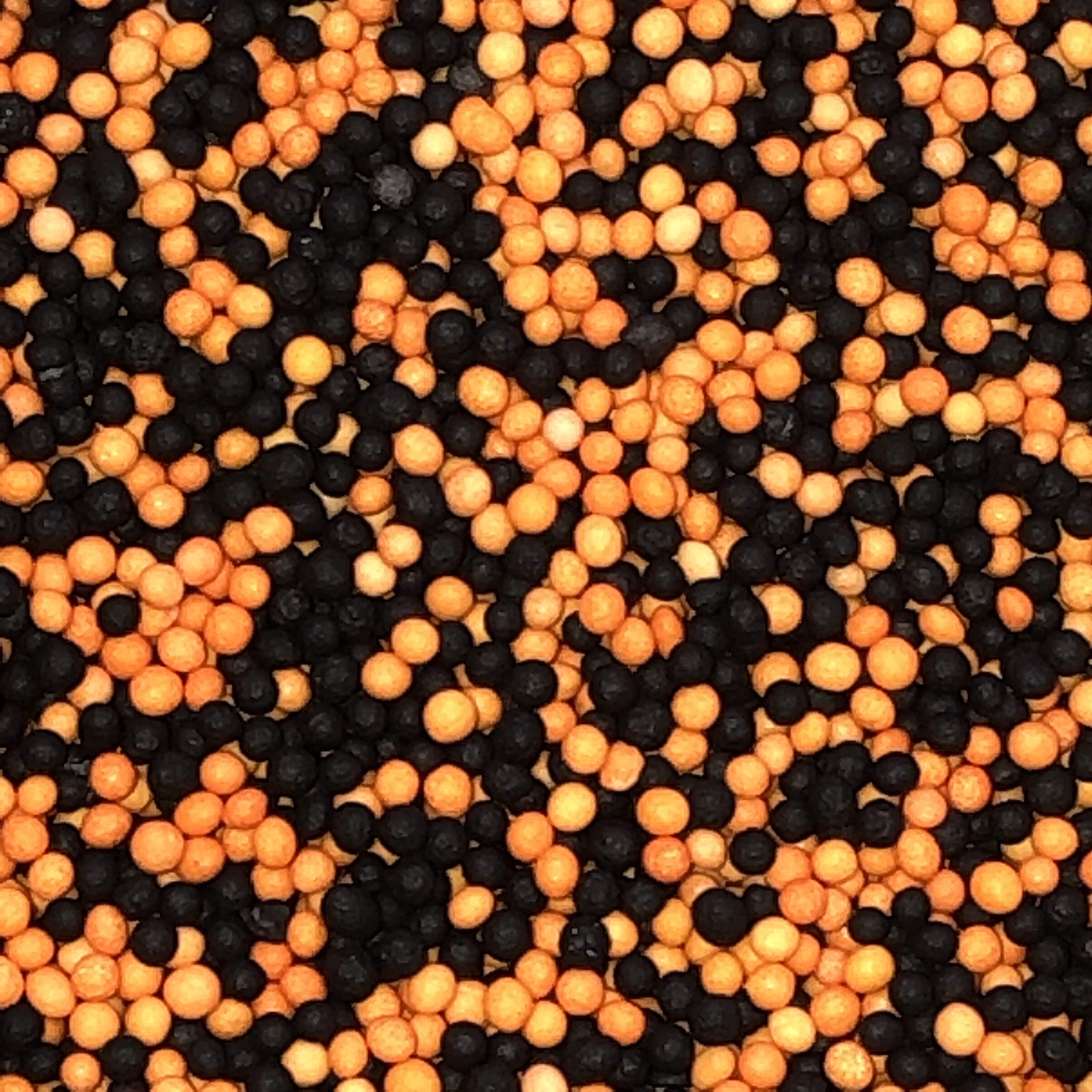 Halloween Sprinkles Edible Cake Decorations Cupcake Toppers Orange and Black (50g)