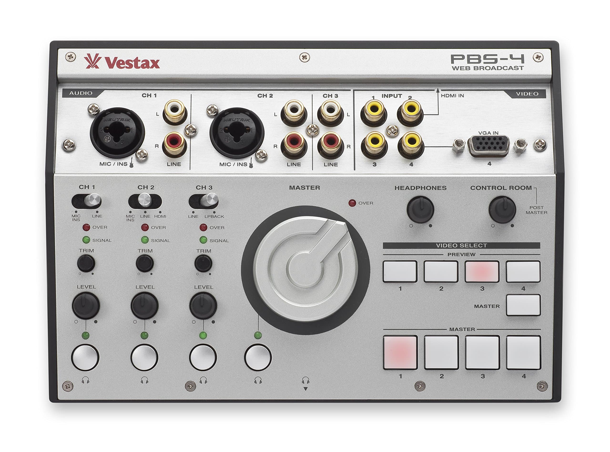 Vestax PBS-4 Personal Live Web Broadcasting Audio & Video Mixer‎