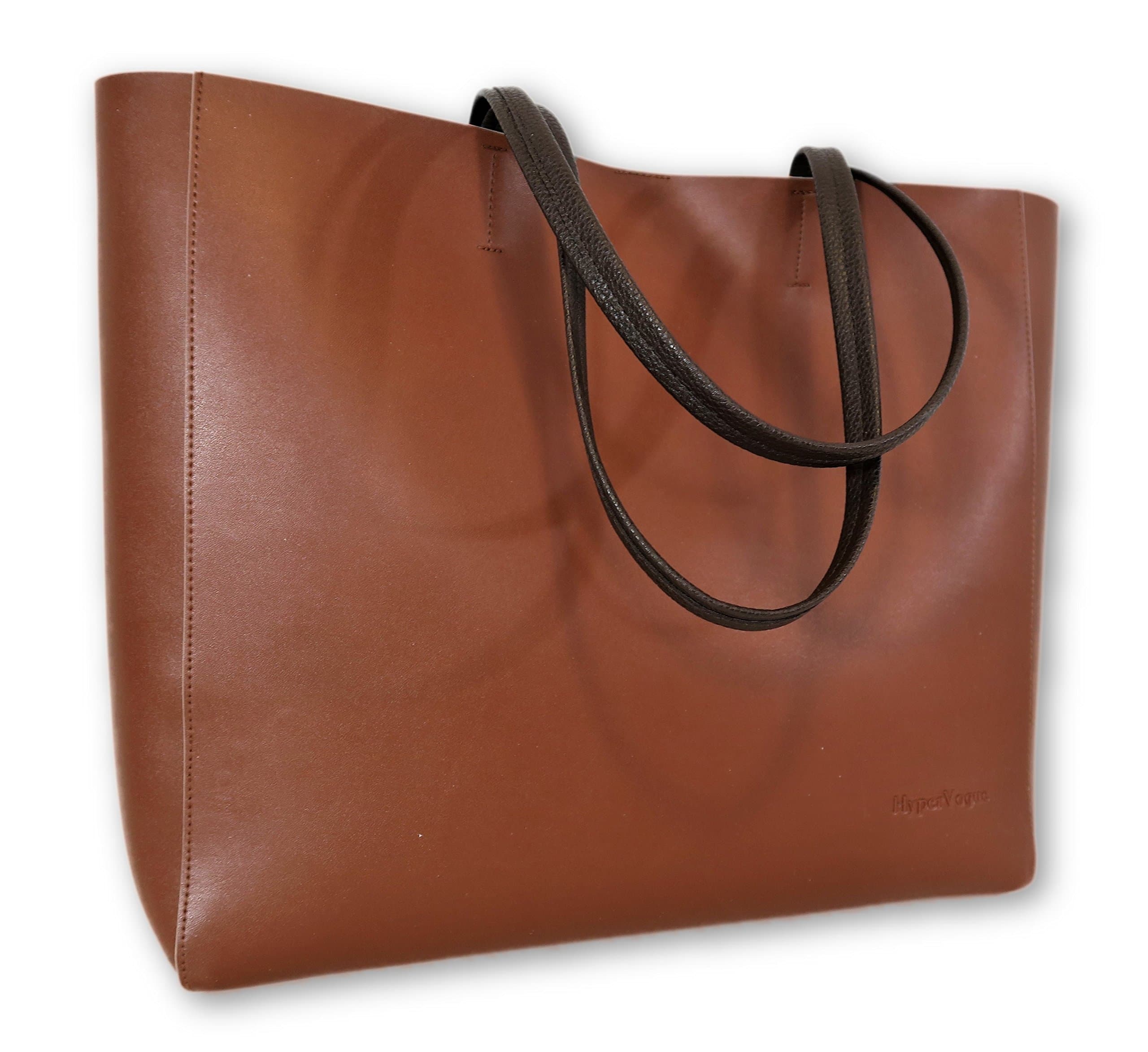 Womens Fashion Tote Handbags Shoulder Totes Bags by HyperVogue (Brown)