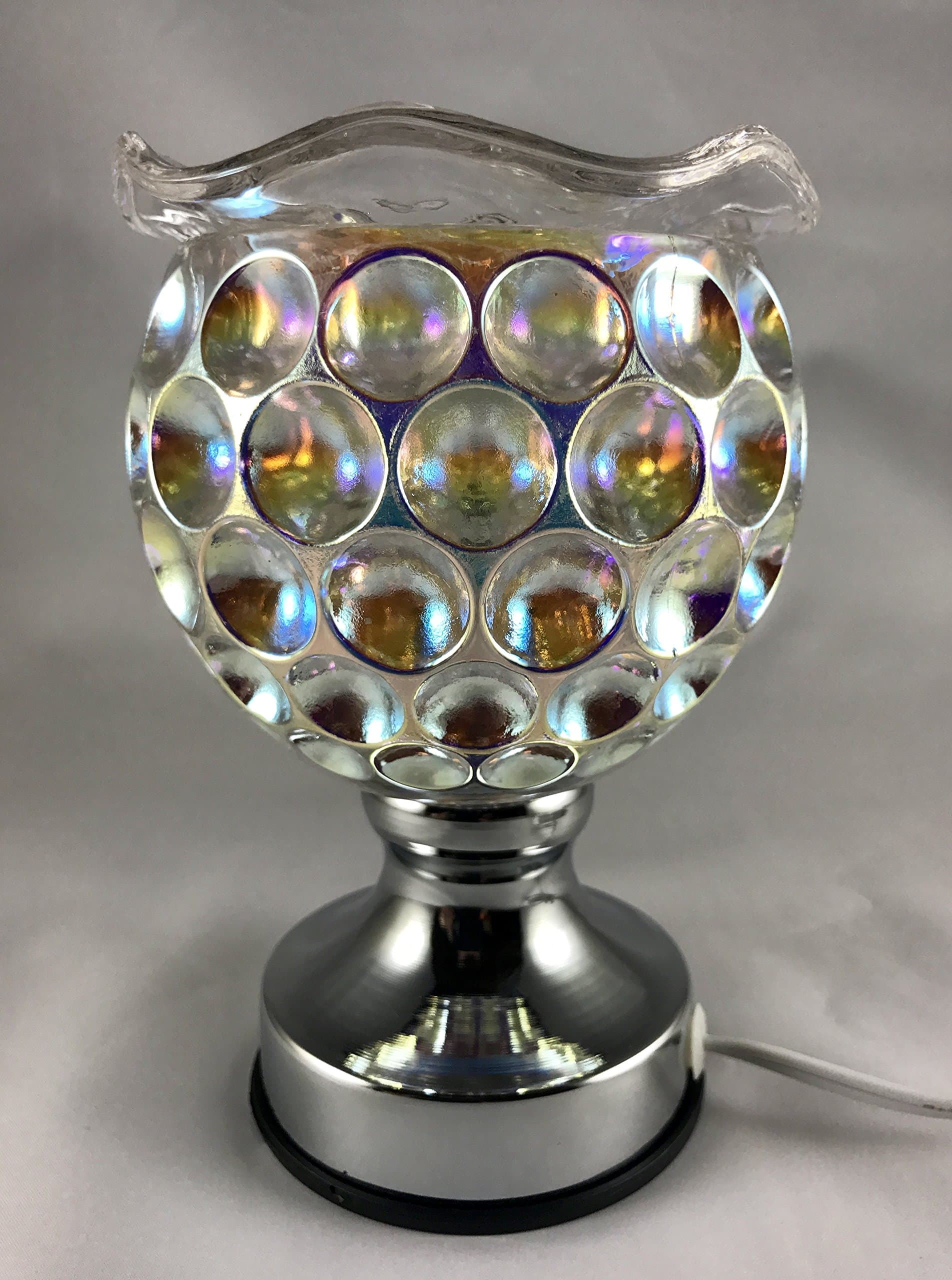 Electric Glass Fragrance Oil Warmer With 3 Stage Touch Controlled Base