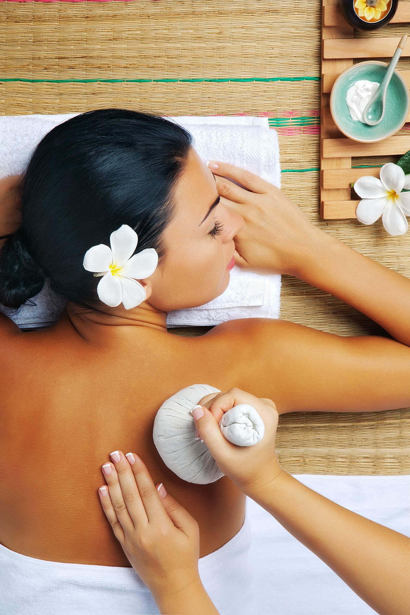 Premium Thai Herbal Massage Ball, Aroma Compress Ball 100% Natural herb for Spa and Athletes (Pack of 2) 100g Each (3.5 oz) Each