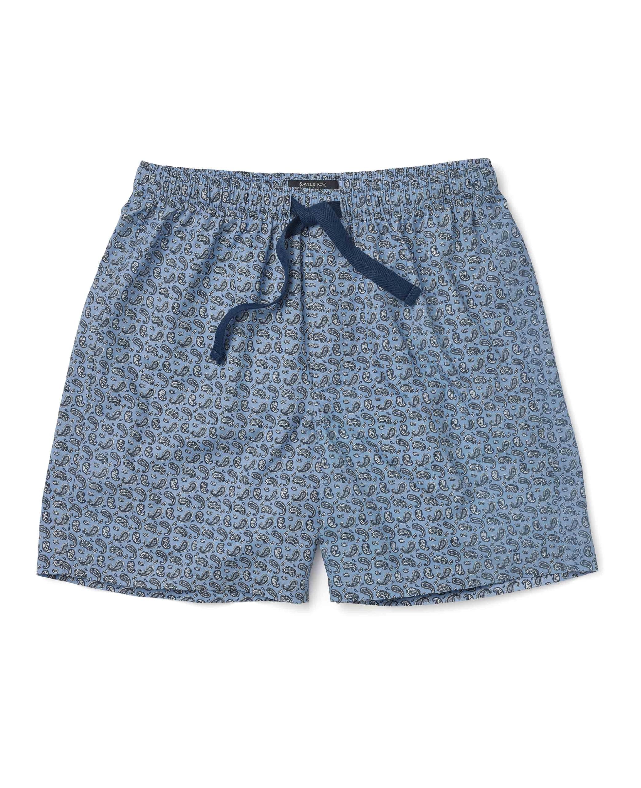 THE SAVILE ROW COMPANY LONDONMen's Luxury 100% Cotton Soft Pyjama Bottom Lounge Shorts