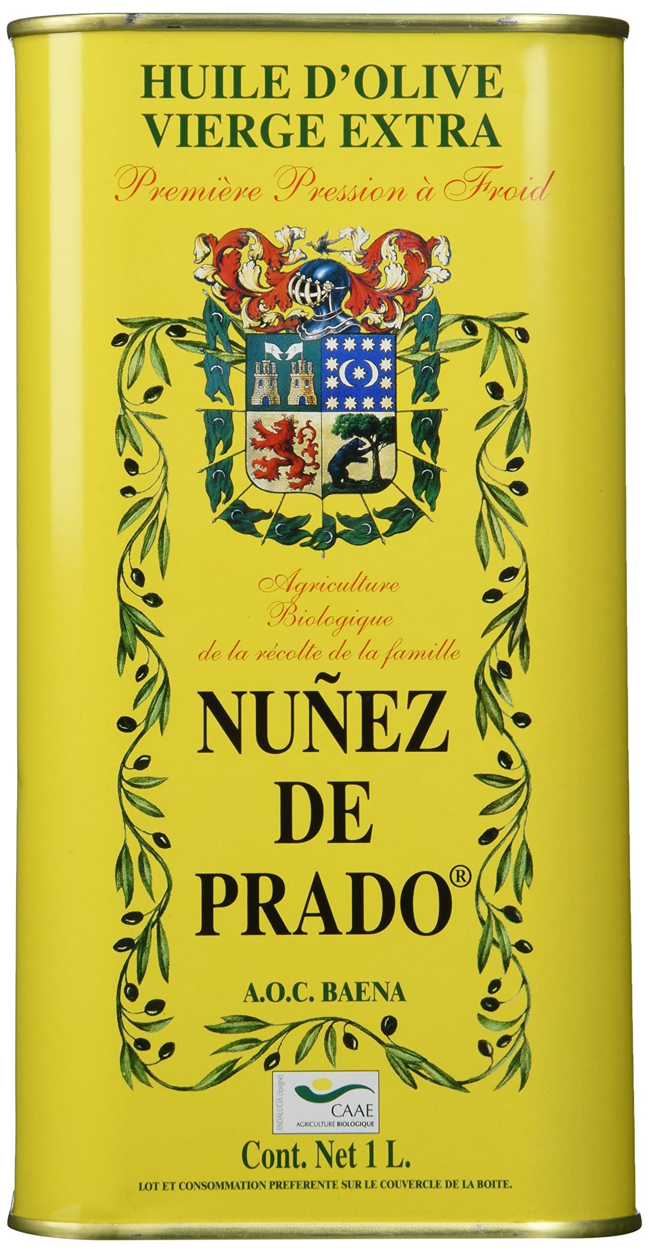 olivaoliva Nunez de Prado EV Olive Oil Tin, 1 Litre
