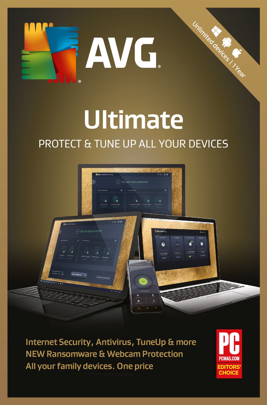 AVG Ultimate 2018 - 2 Year Unlimited Devices [Online Code]