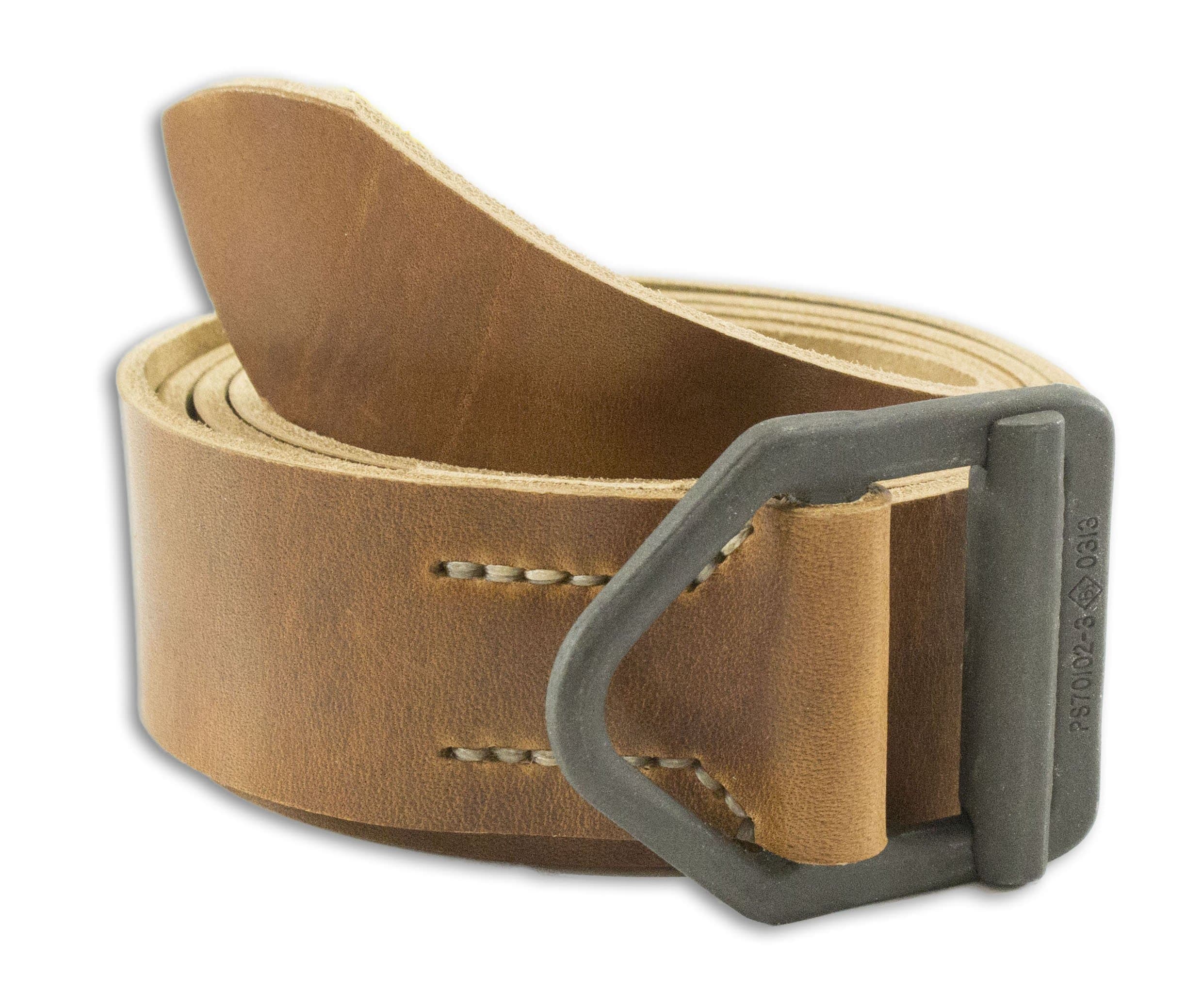 Men's Luxury Hand-Made Genuine Horween Leather Belt by Rose Anvil - 1.75" Wide (Tan)
