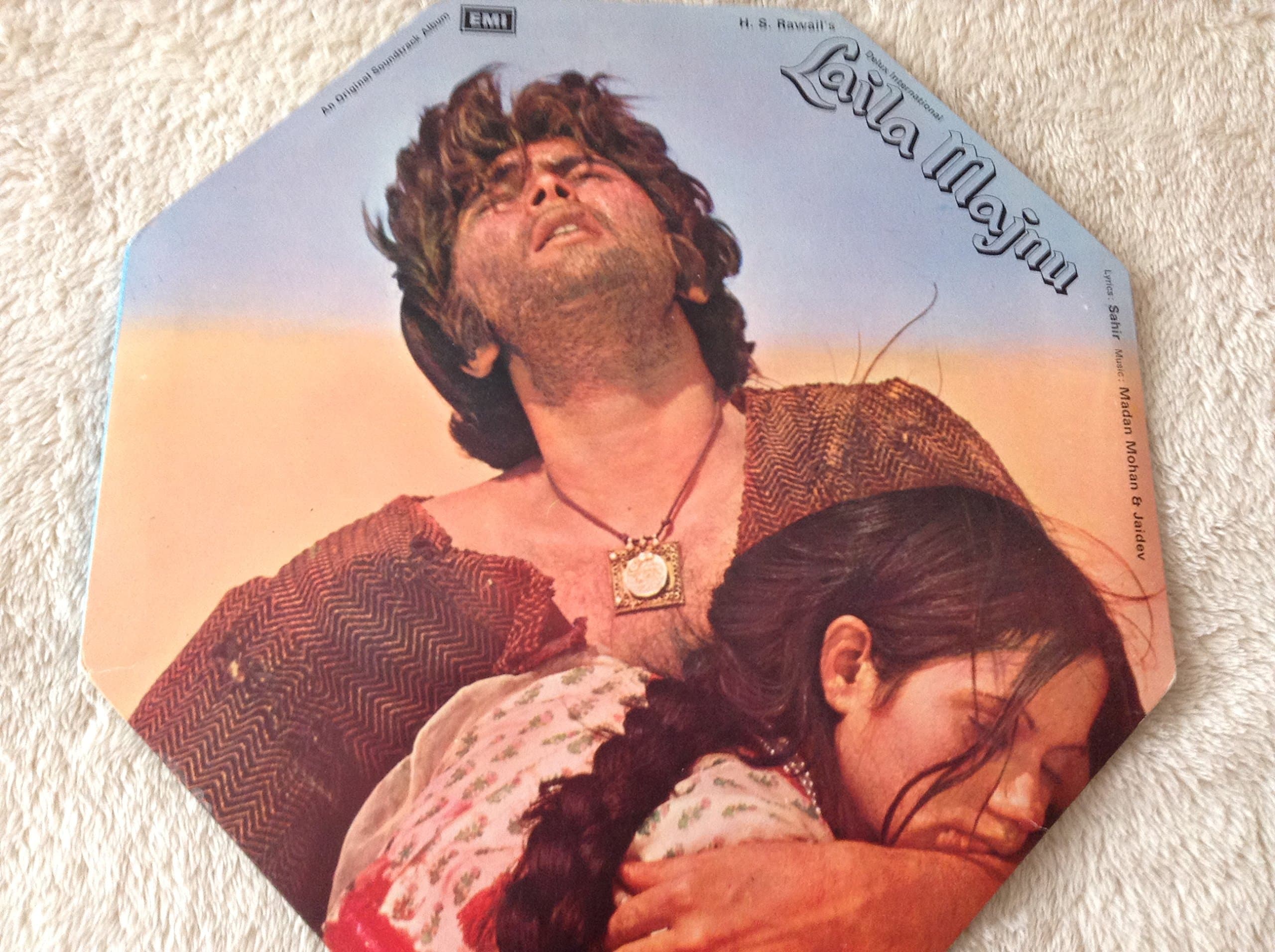 H.S. Rawail's Laila Majnu - Original Movie Soundtrack 10 Song Tracks - 12" Double Vinyl Album LP Record Set EMI Odeon Records Label 1976