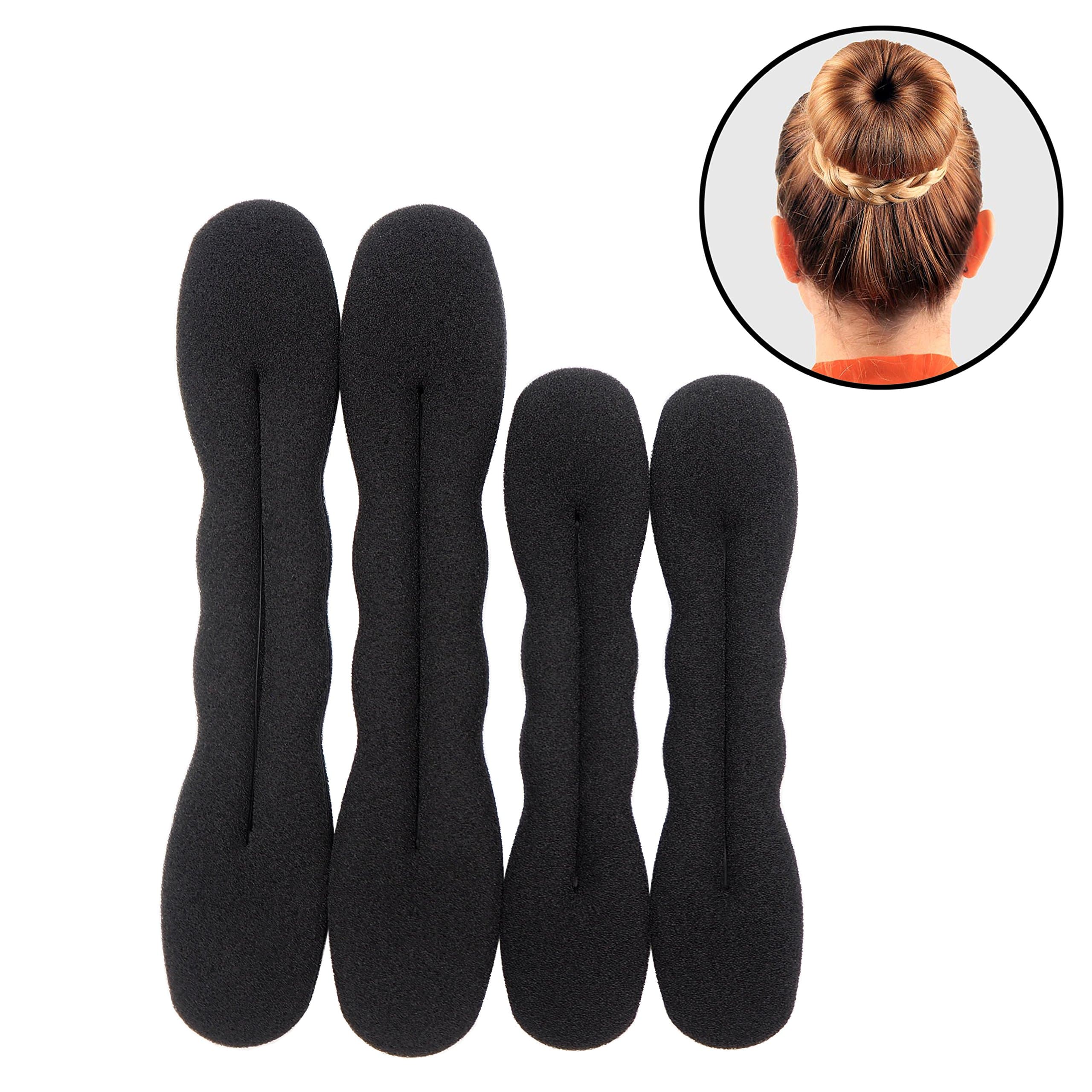 Hair Donut Sponge Twister - 2 Pieces Large & 2 Pieces Small