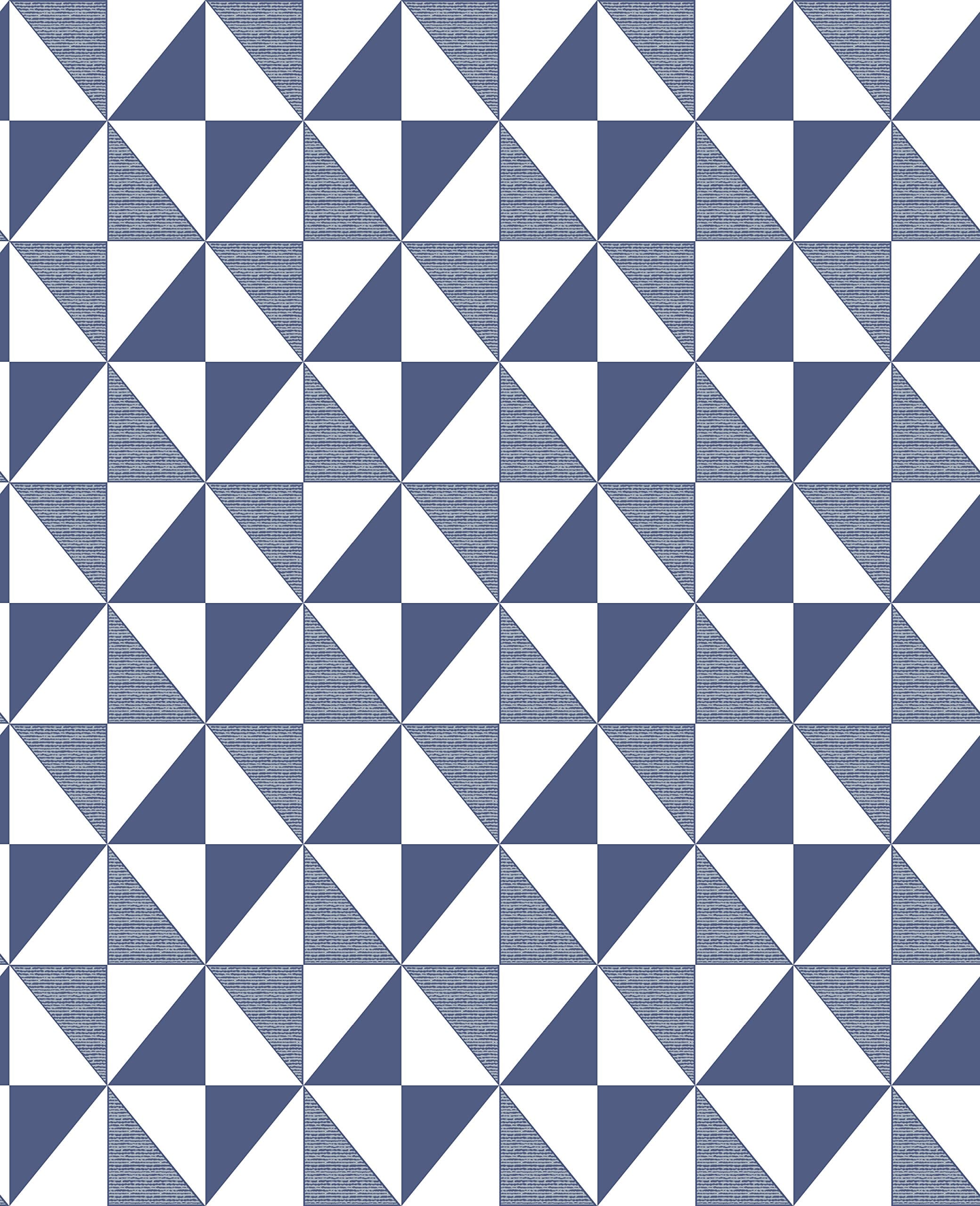 BHF FD41470 Ceramica Diamond Geo Wallpaper - Blue (2-Piece)