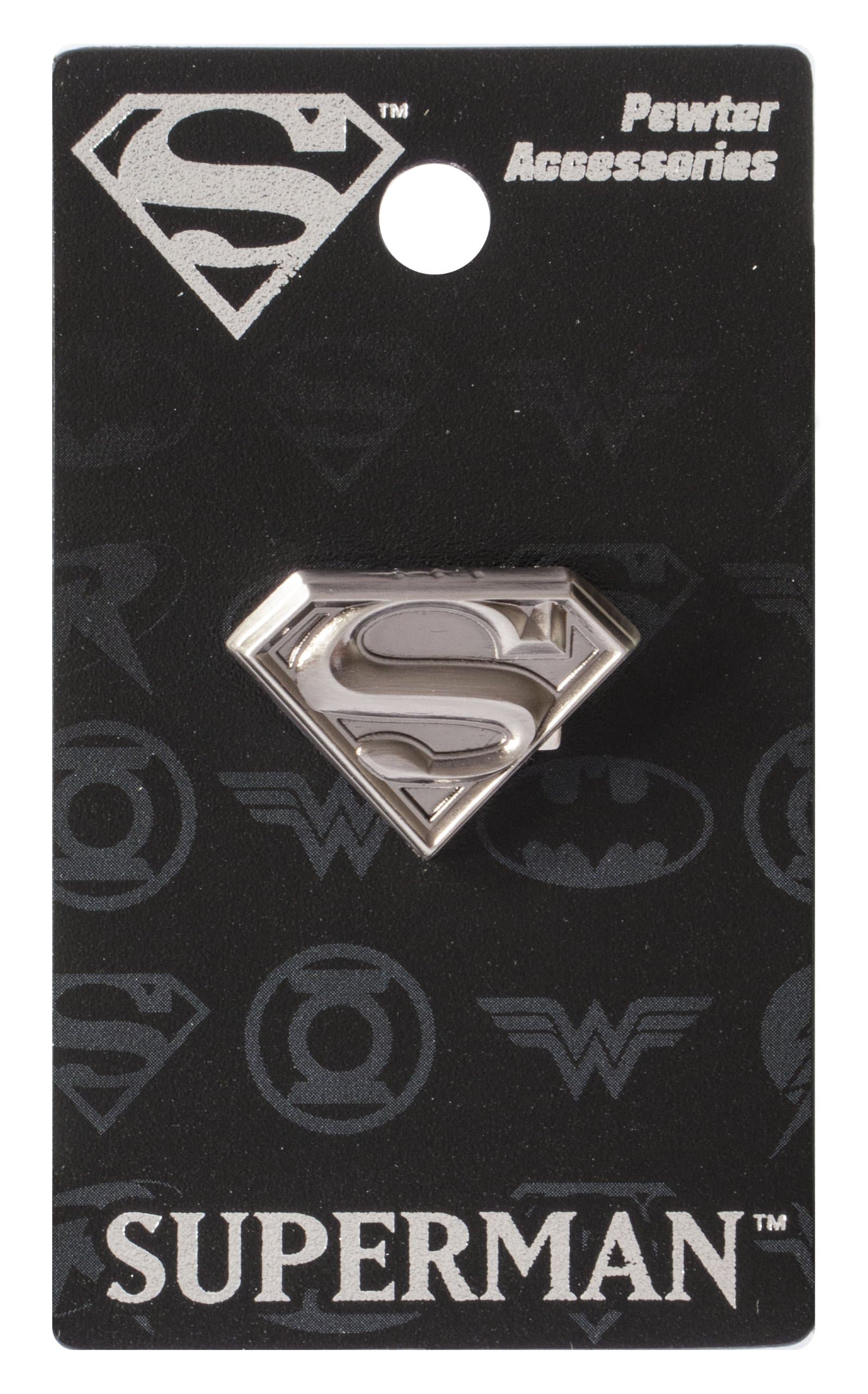 DC Superman Logo Pewter Lapel Pin
