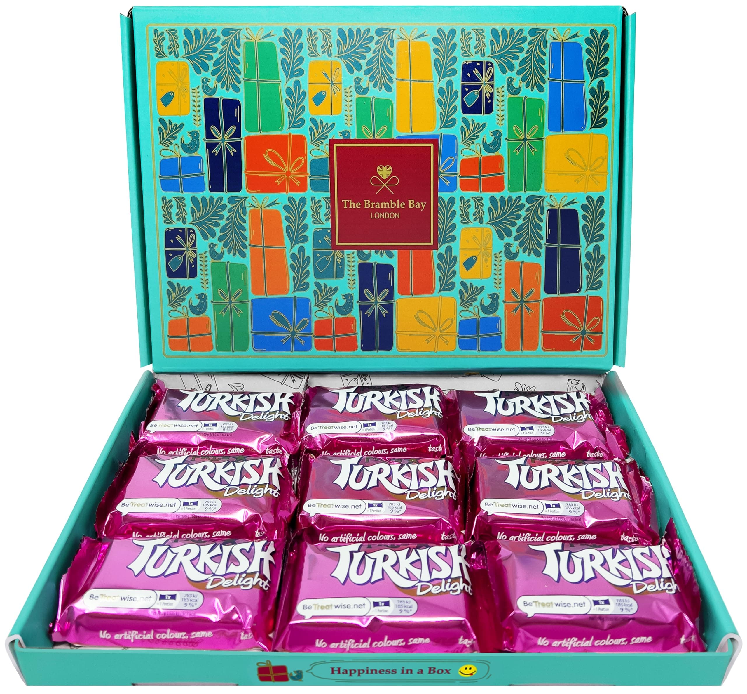 Turkish Delight Chocolate Gift Box contains Frys Delights, Birthday Gifts, Mothers Day, Easter, Get Well, Christmas, Sweet Treats for Kids & Retro Chocolates