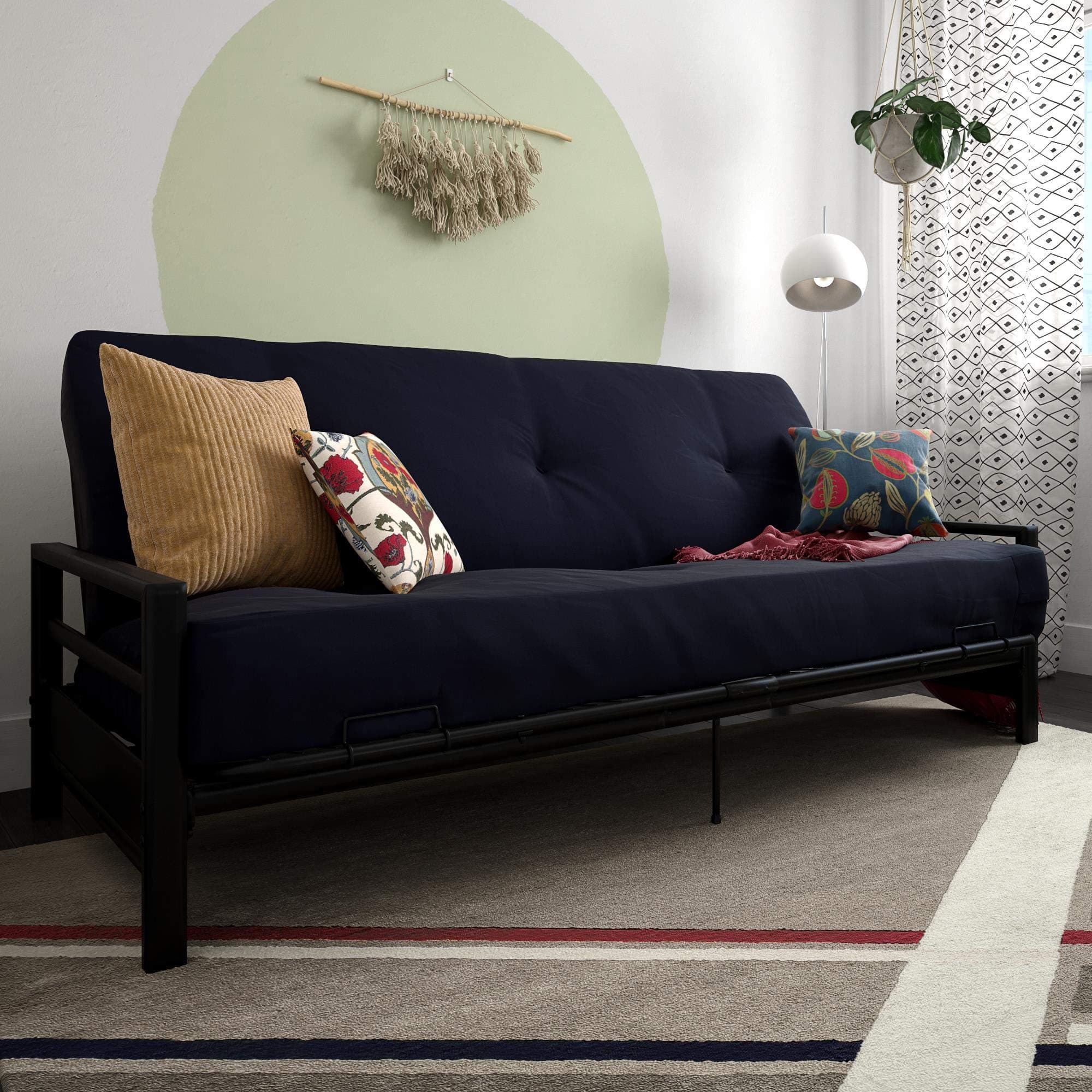 DHP 2263059 Miles Metal, Black Futon Frame