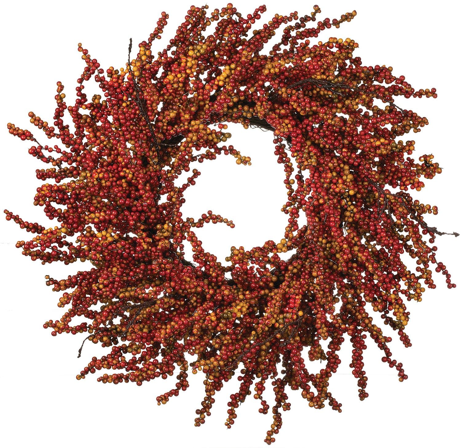 Sullivans 27 Inch Fall Berry Wreath on Twig Base