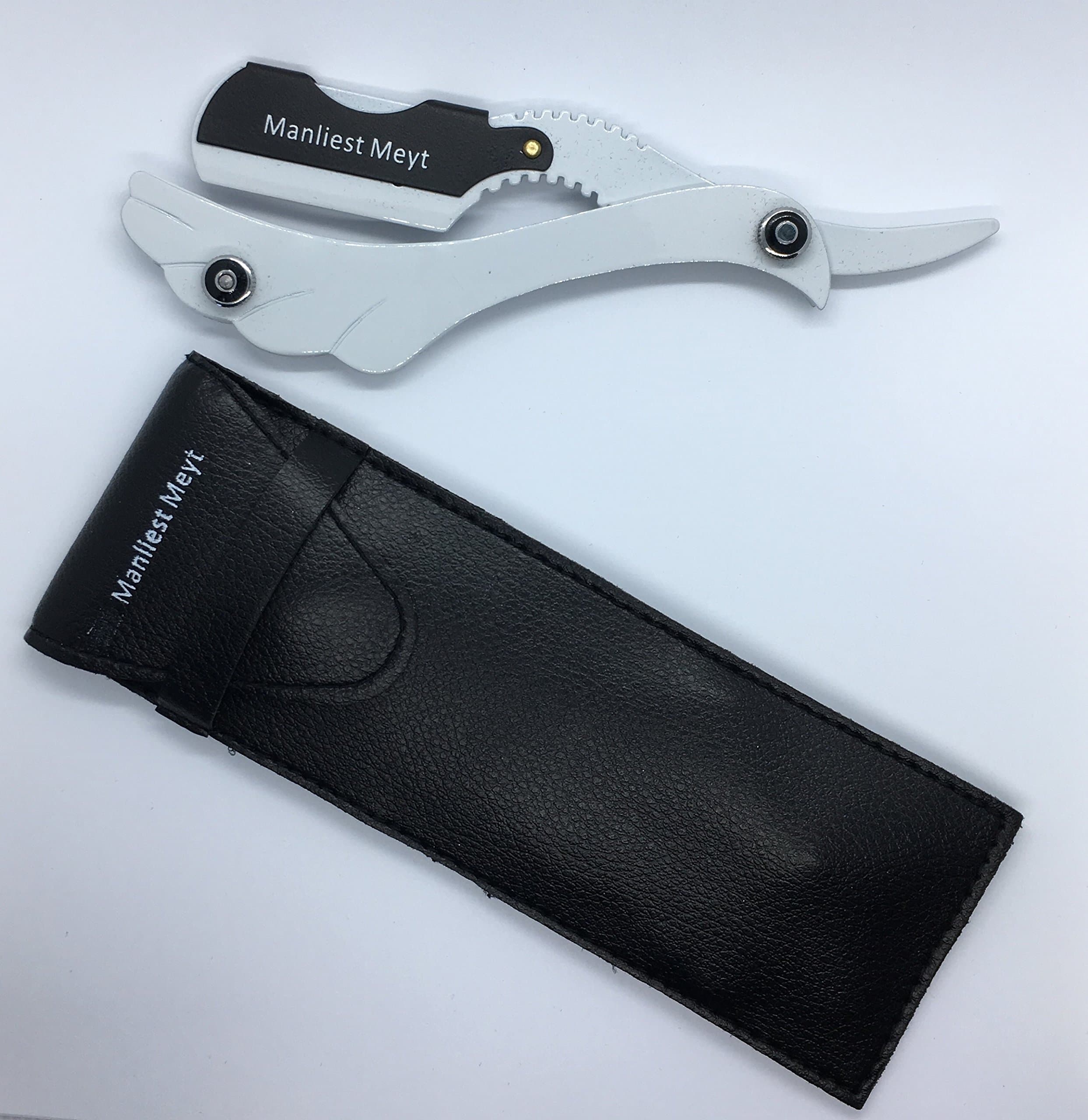 Professional Salon Razor Rare Design Barber Straight Cut/Throat Razor SHAVETTE Crystal White