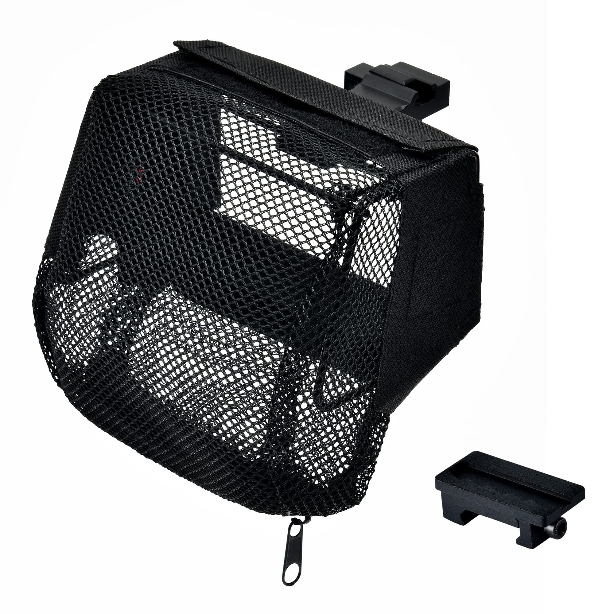 GLORYFIRE Brass Catcher with Heat Resistant Mesh Shell Catcher Picatinny Rail Mount Zippered Bottom