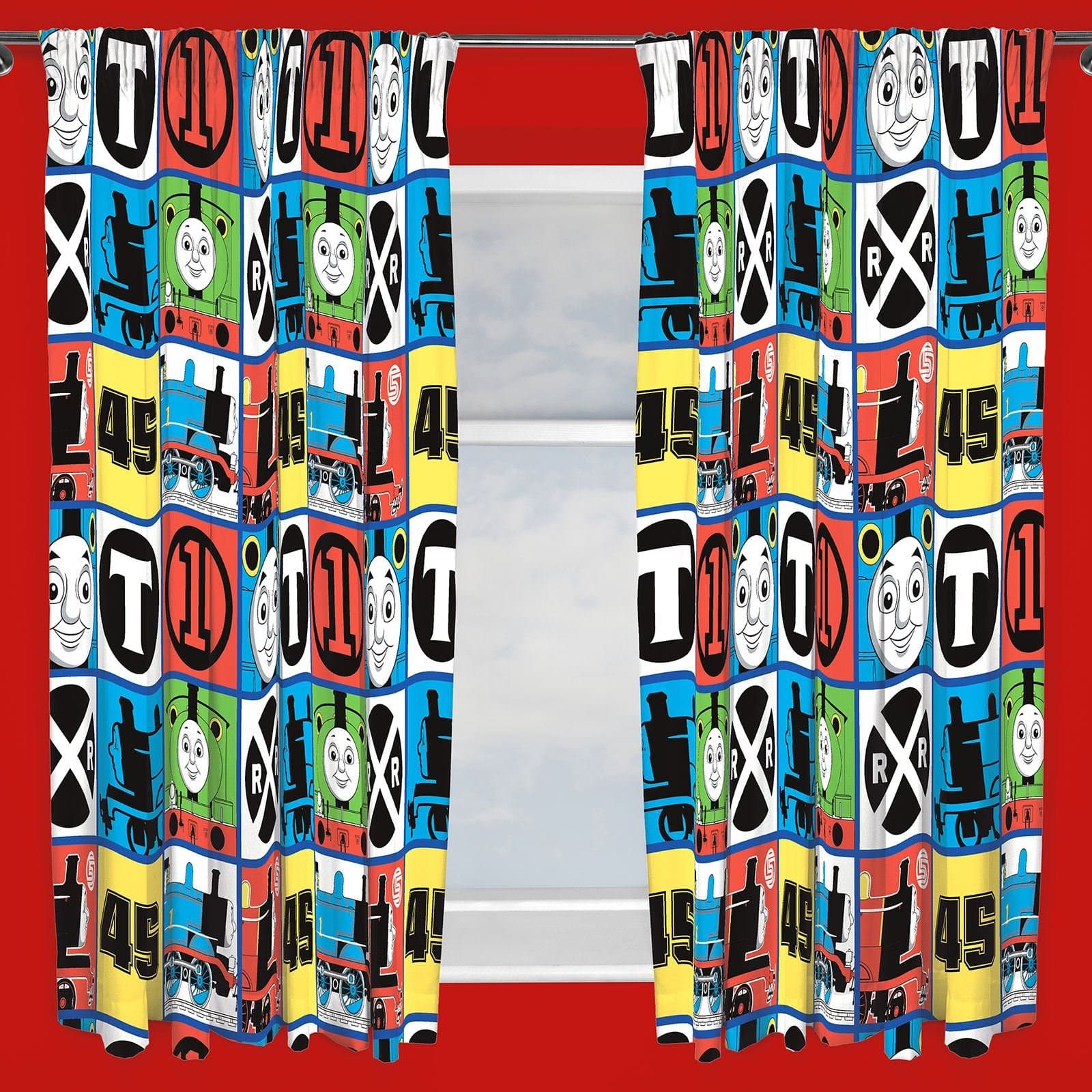 Thomas & Friends Team Curtains 54" Drop